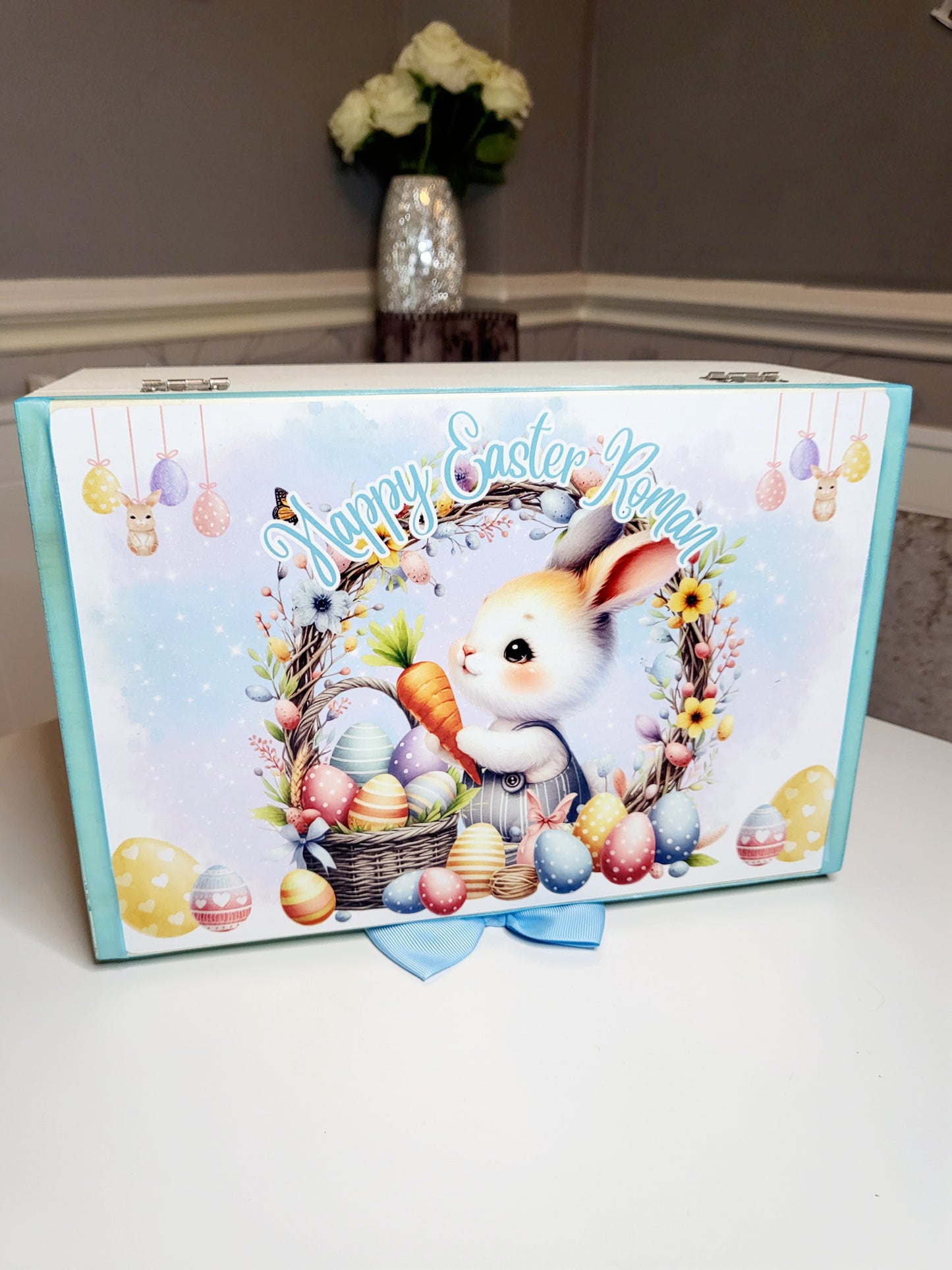 Personalised Easter Box - Boy or Girl Bunny