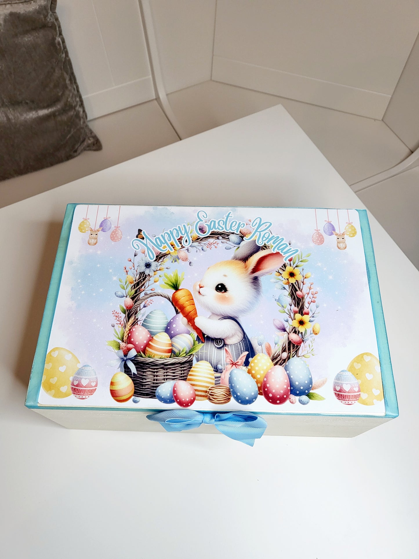 Personalised Easter Box - Boy or Girl Bunny