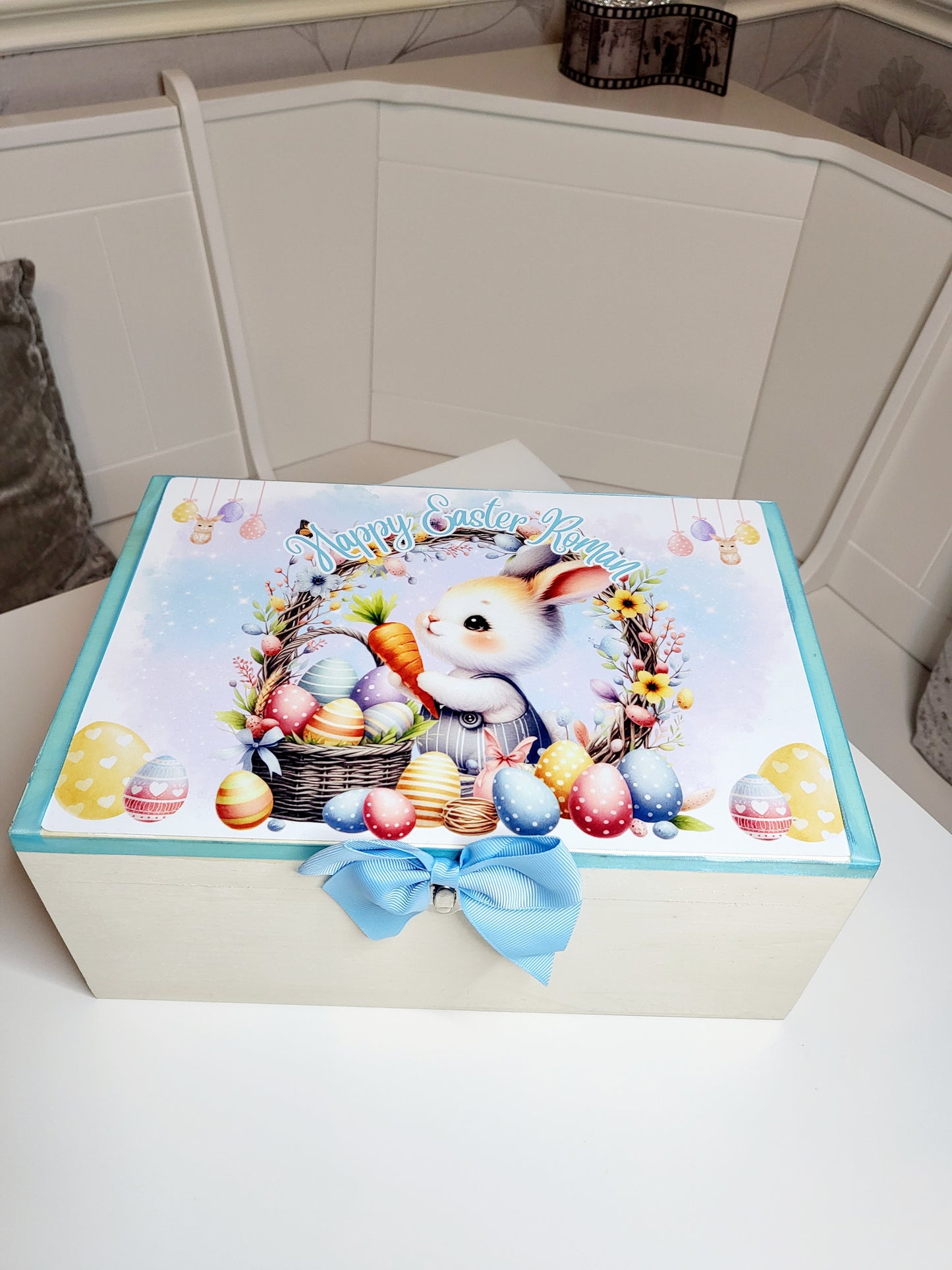 Personalised Easter Box - Boy or Girl Bunny