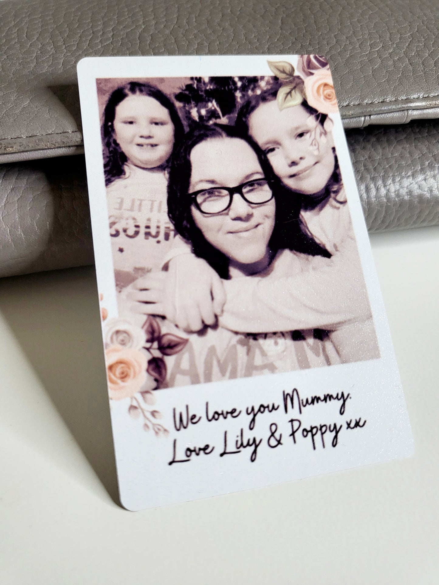 Personalised Polaroid Wallet/Purse Card - Any Photo & Text