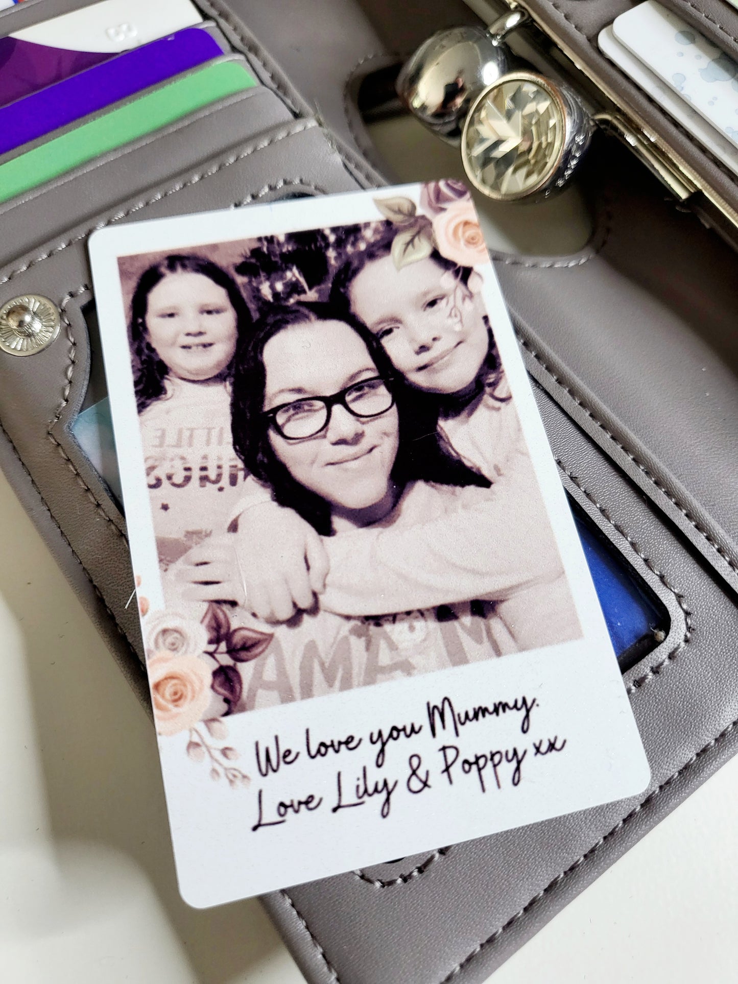 Personalised Polaroid Wallet/Purse Card - Any Photo & Text