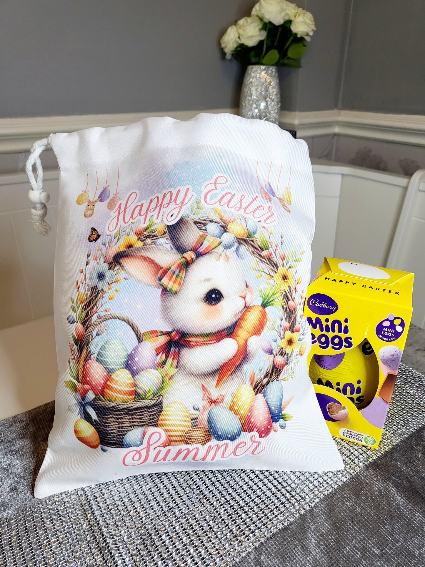 Personalised Easter Gifting Sack - Boy or Girl Bunny