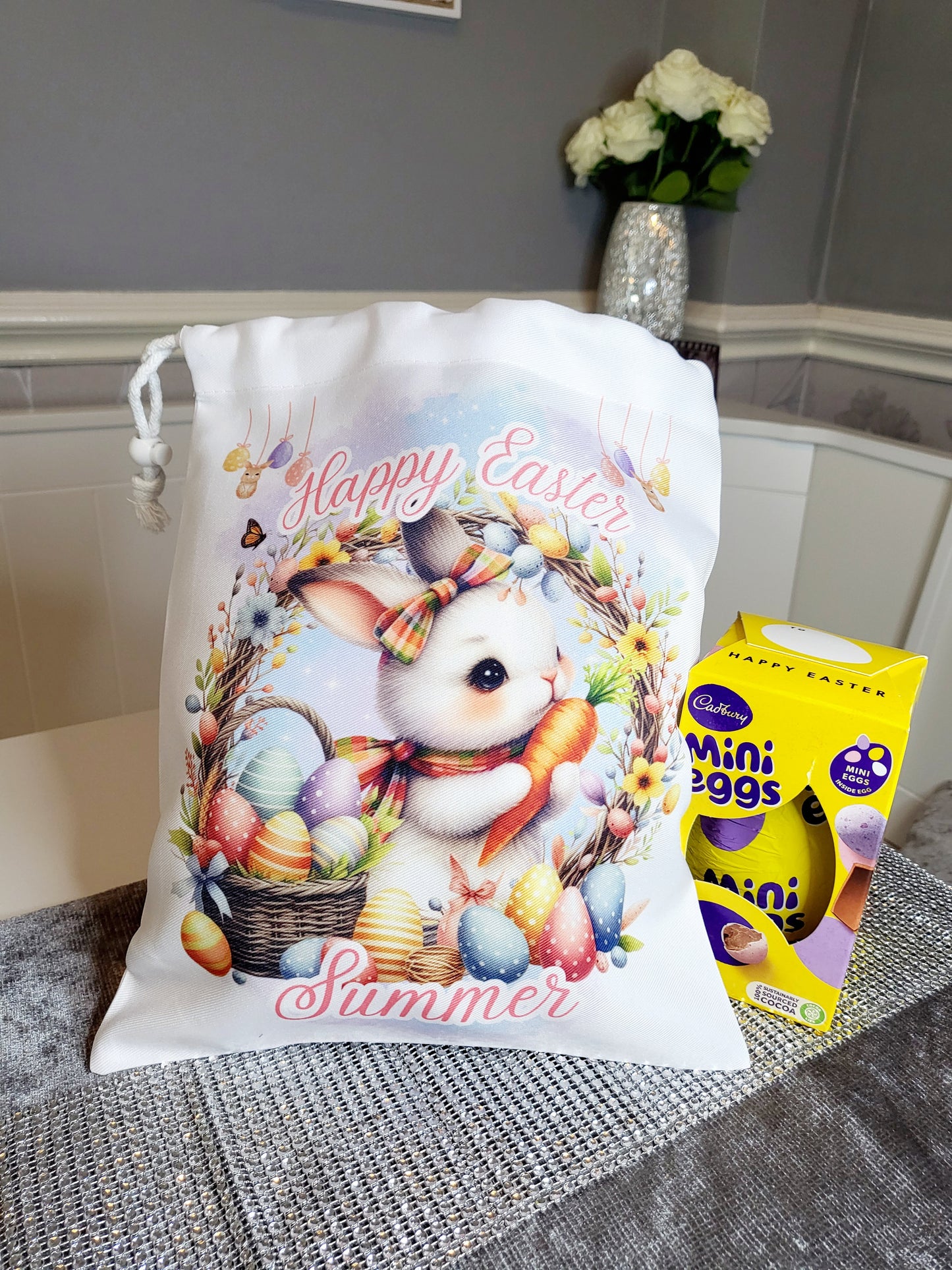 Personalised Easter Gifting Sack - Boy or Girl Bunny