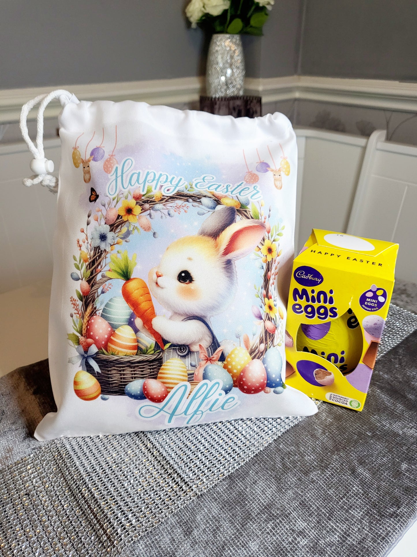 Personalised Easter Gifting Sack - Boy or Girl Bunny