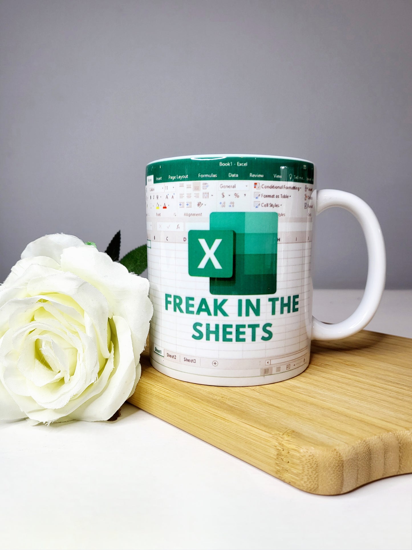 Freak in the Sheets Spreadsheet Mug