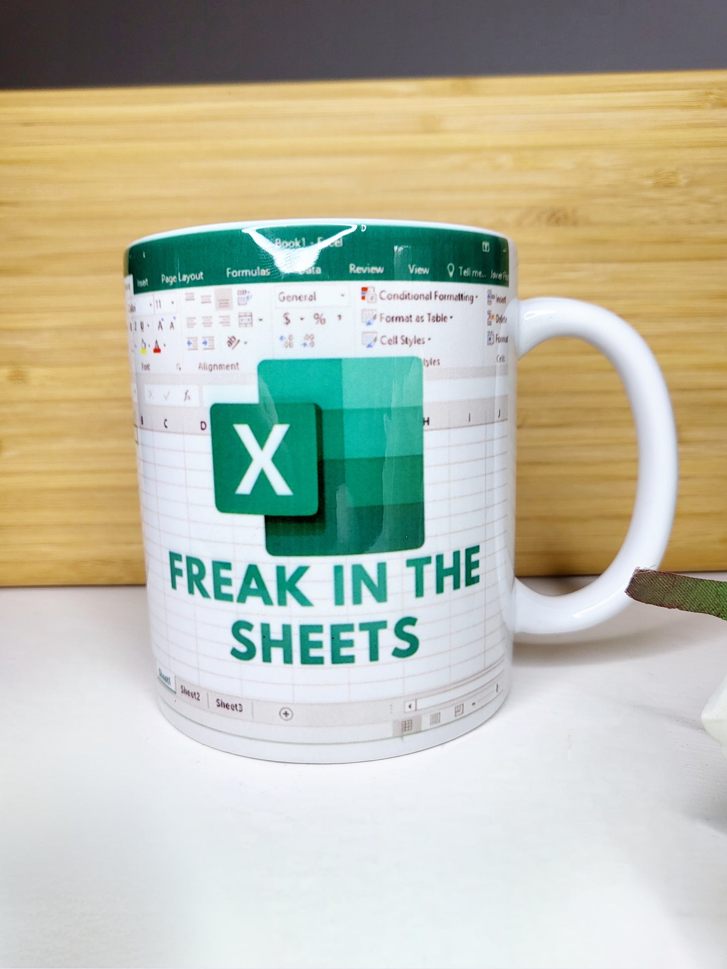 Freak in the Sheets Spreadsheet Mug