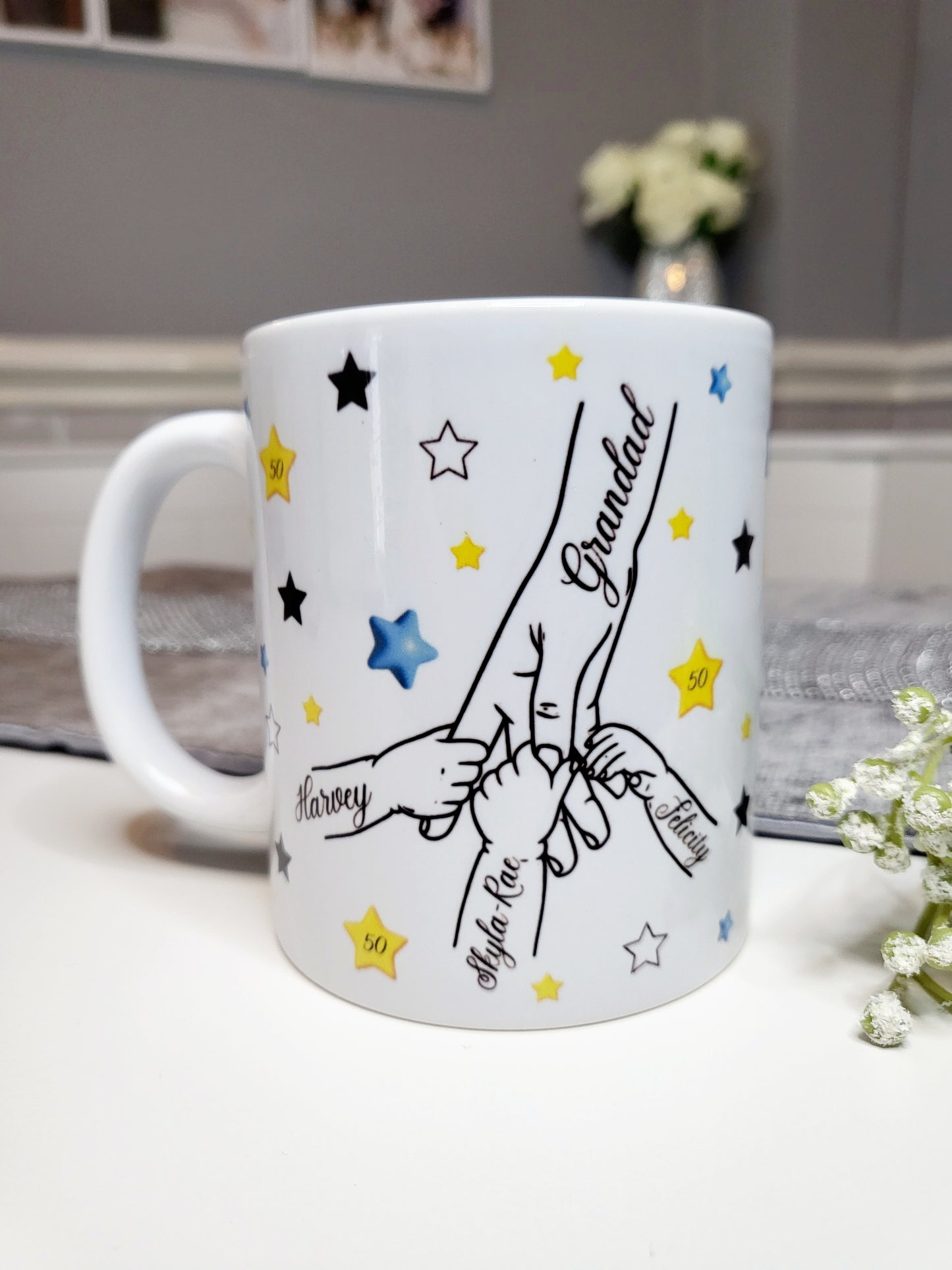 Star Family Hands Mug