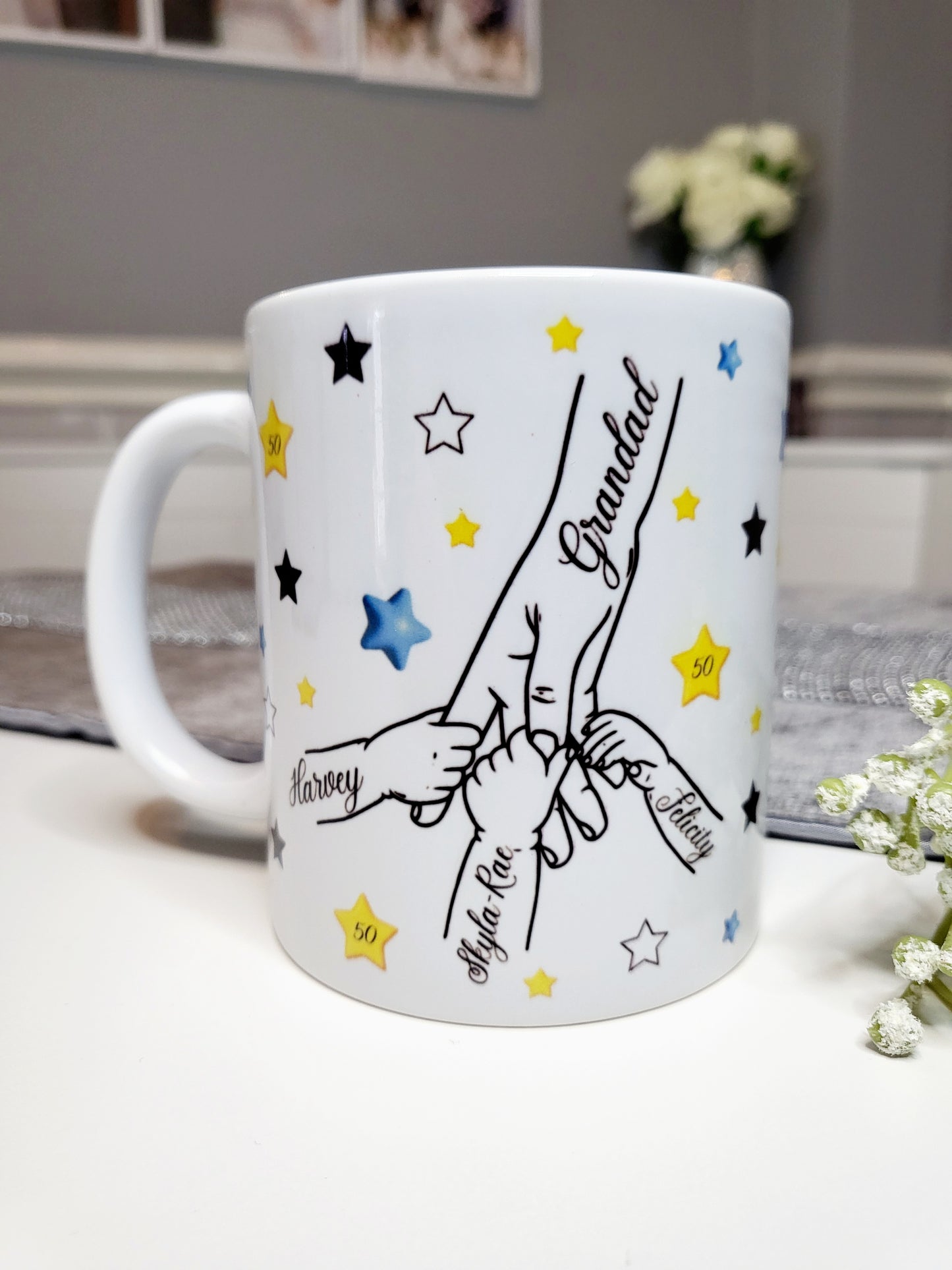 Star Family Hands Mug