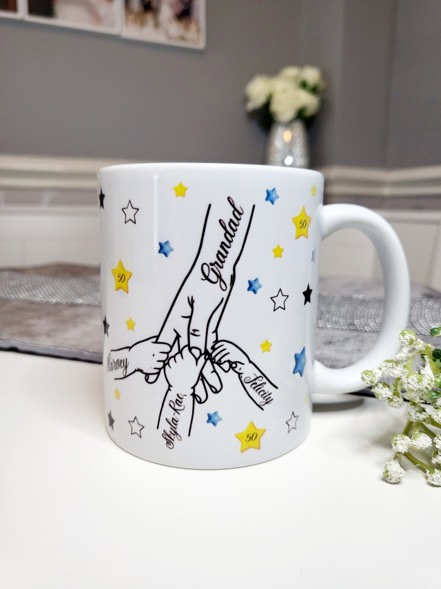 Star Family Hands Mug