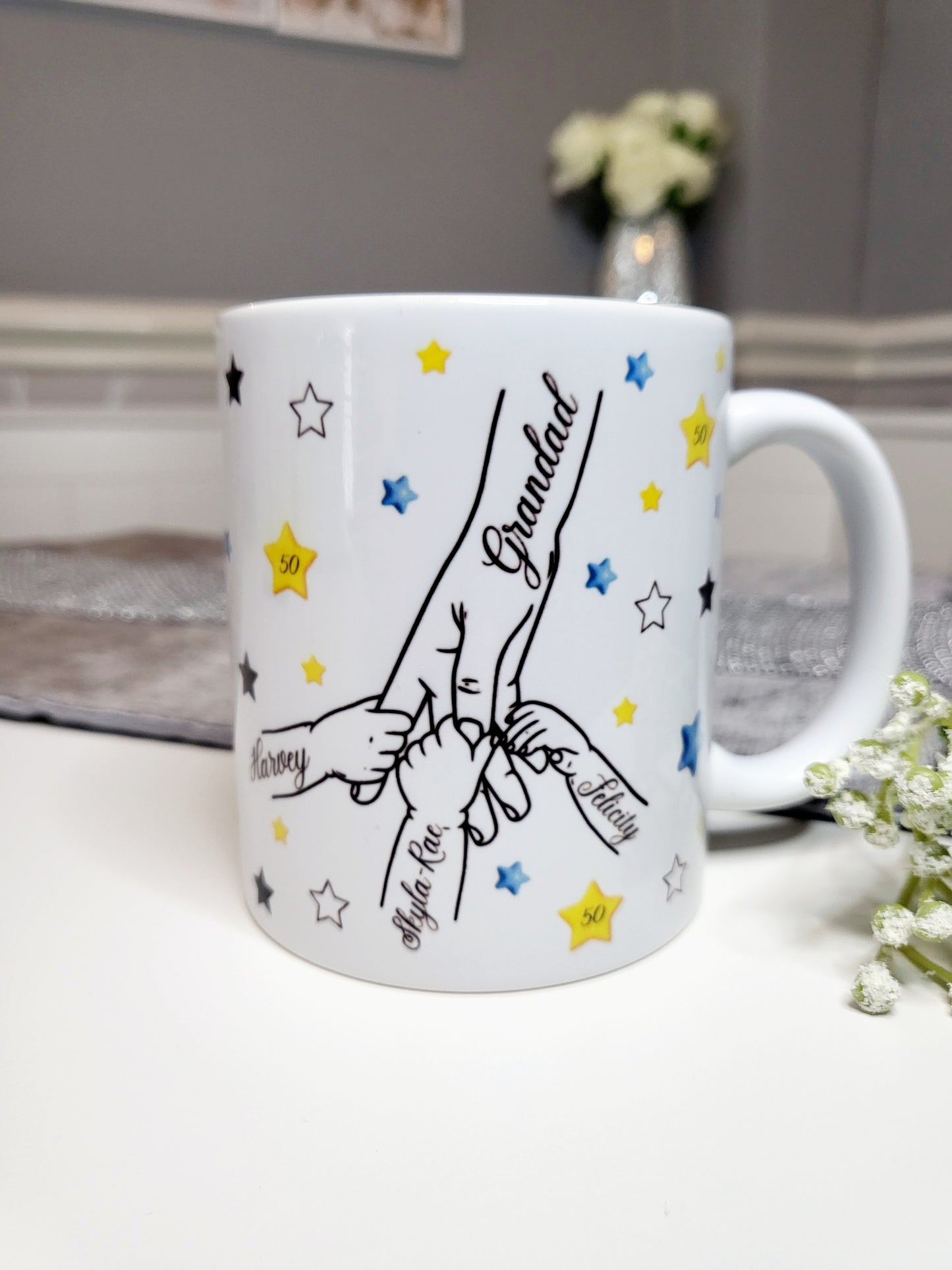 Star Family Hands Mug