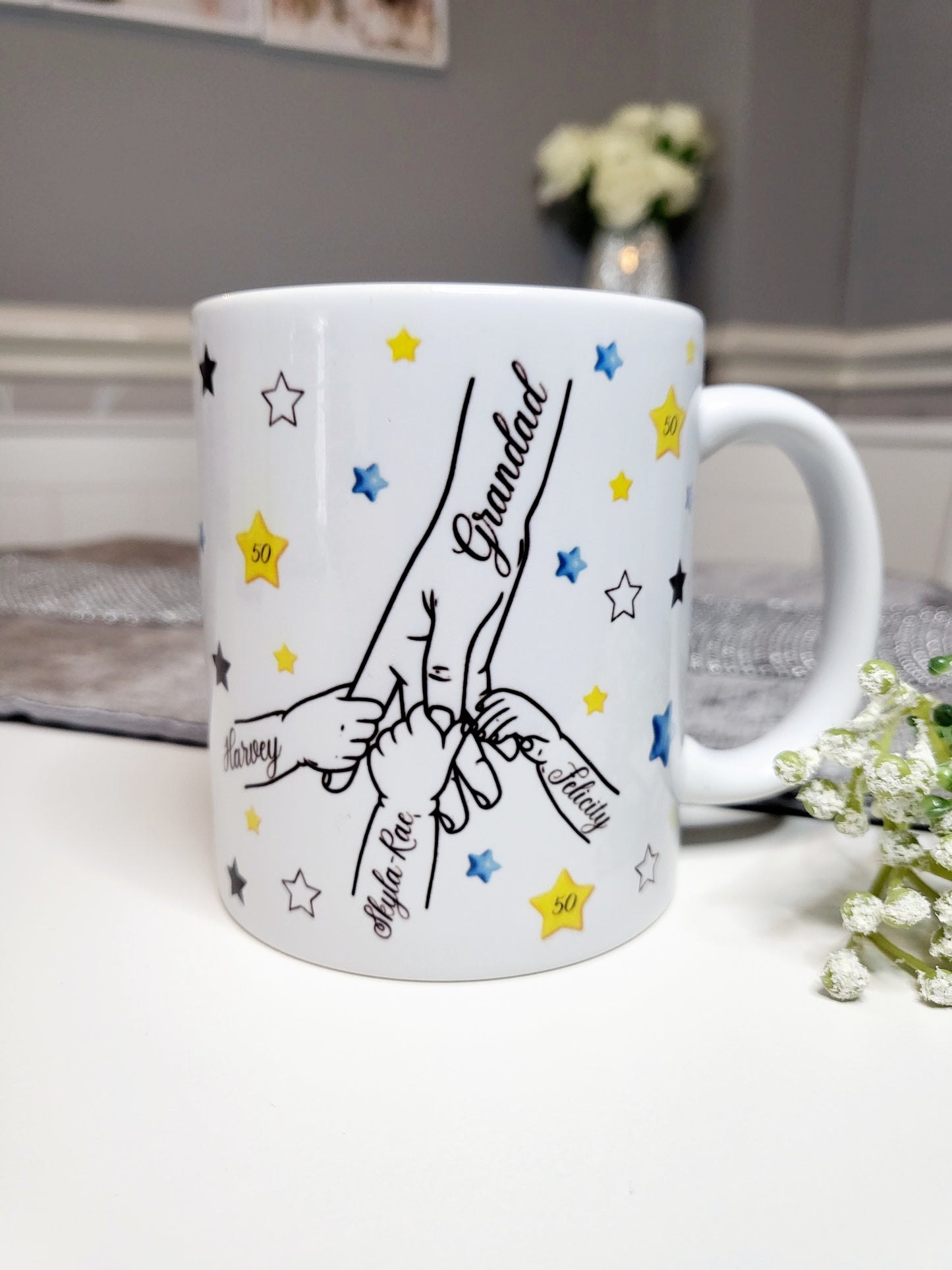 Star Family Hands Mug