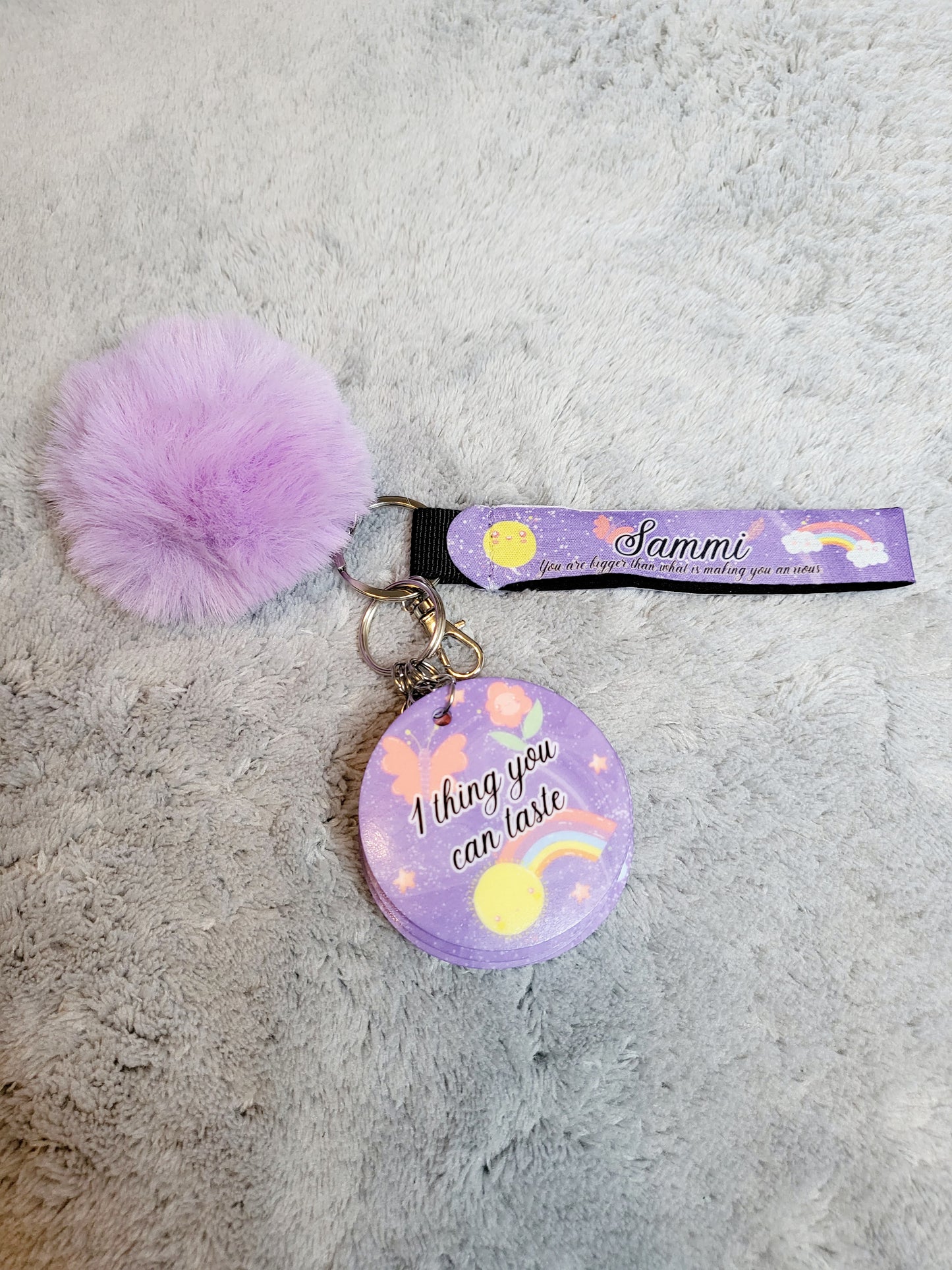 Personalised Anti Anxiety Keychain Set