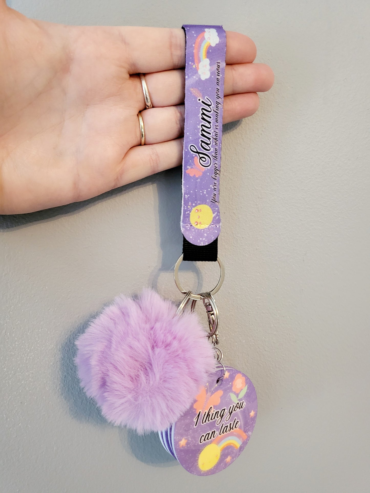 Personalised Anti Anxiety Keychain Set