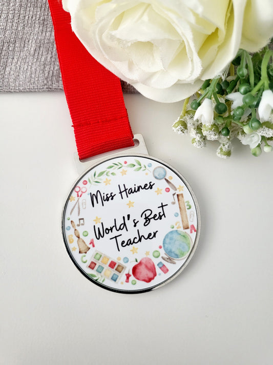 Personalised Teacher's Medal