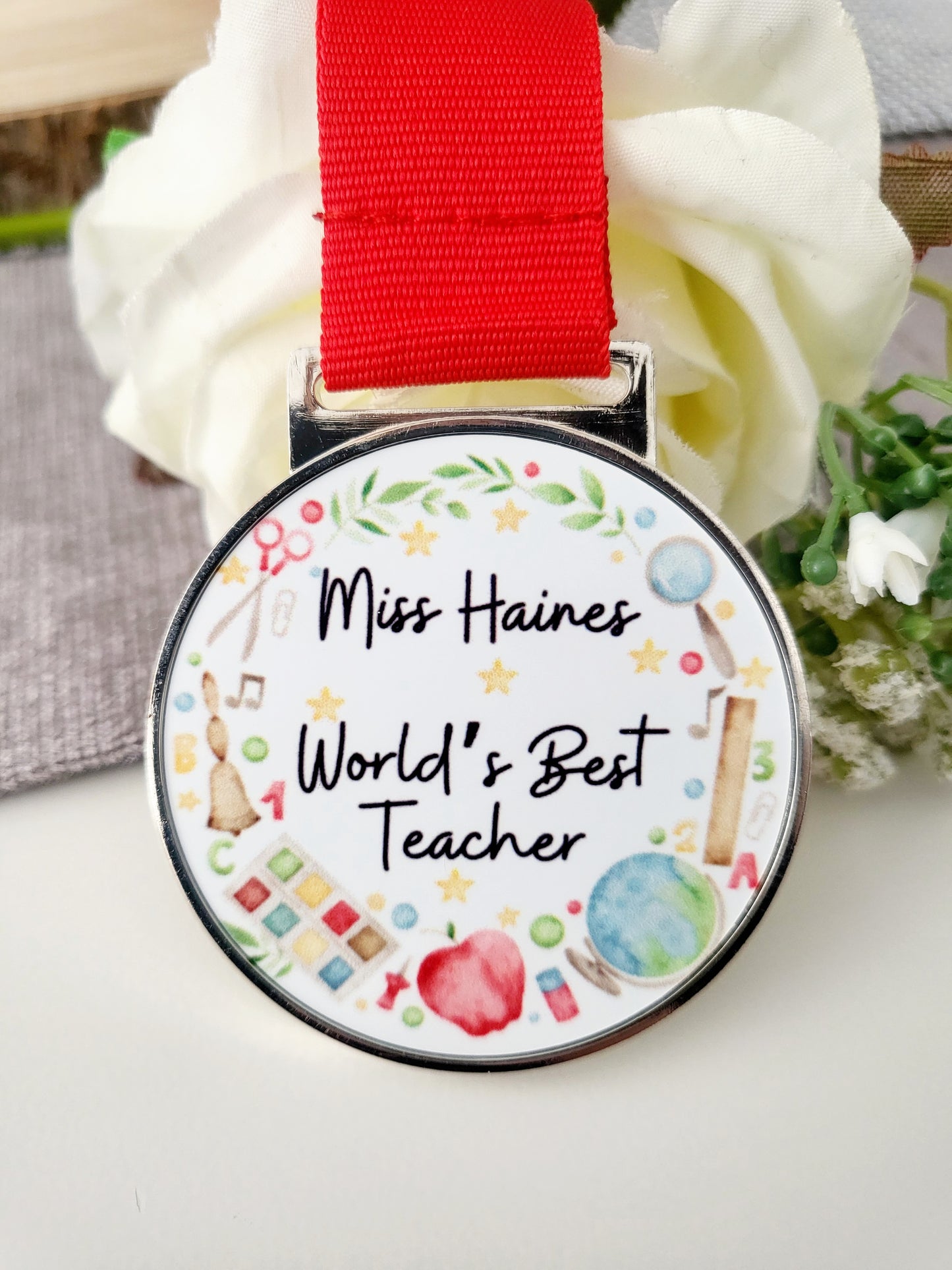 Personalised Teacher's Medal