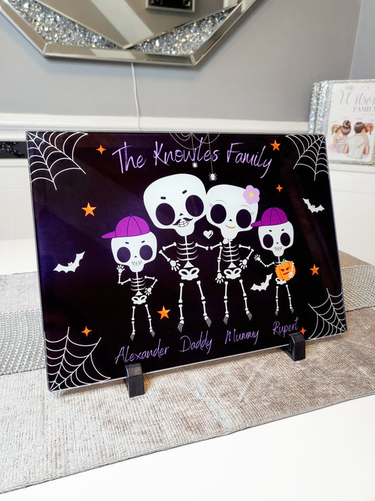 Personalised Halloween Family Chopping Board