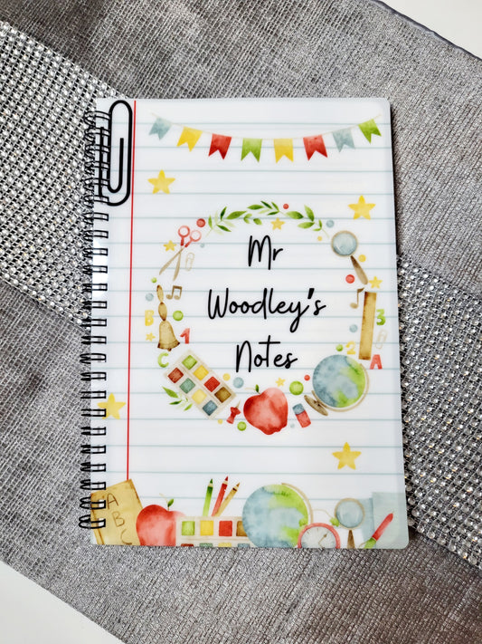 Personalised Teacher's A5 Notebook