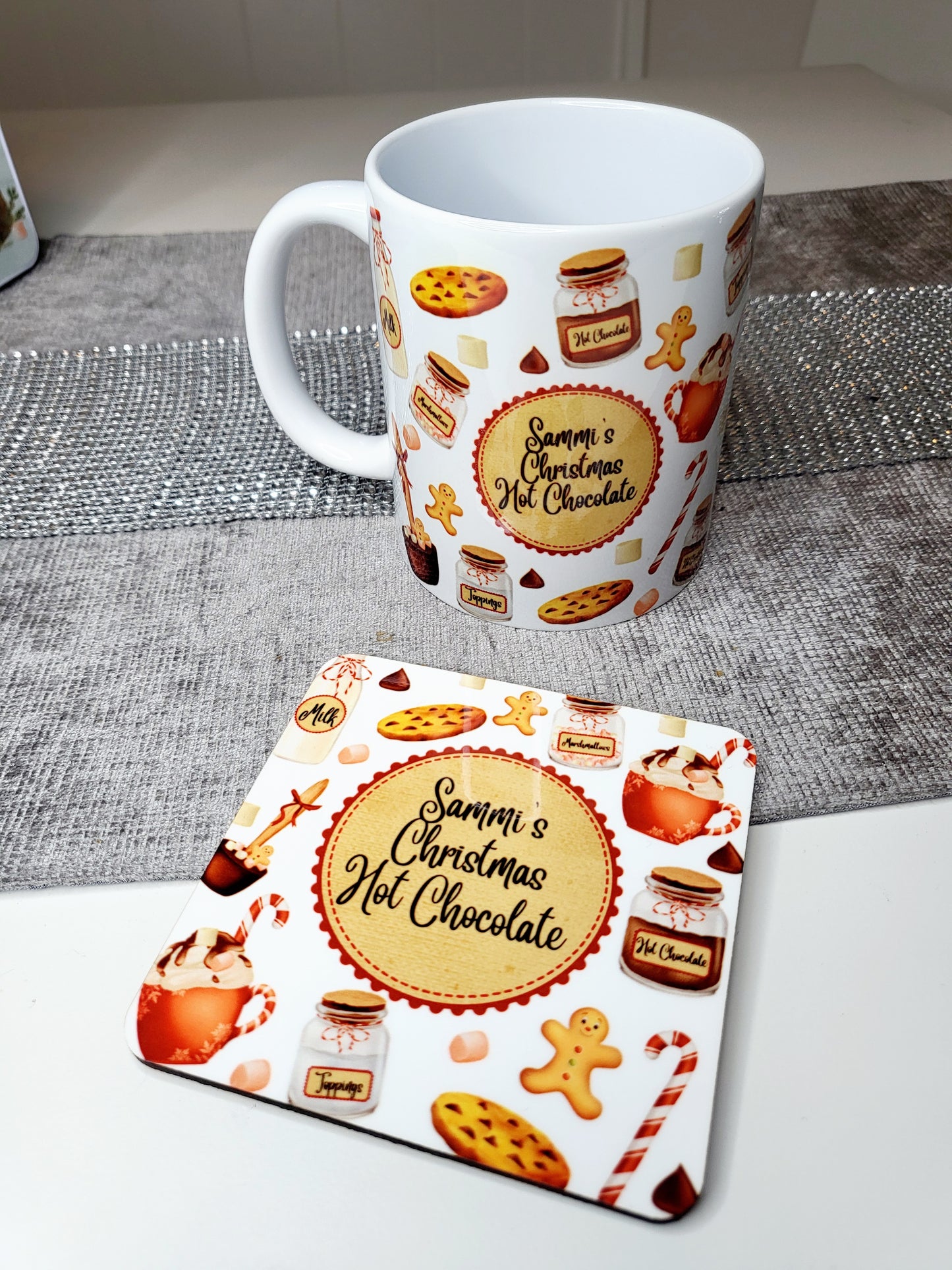 Personalised Hot Chocolate Station Mug with Coaster Option