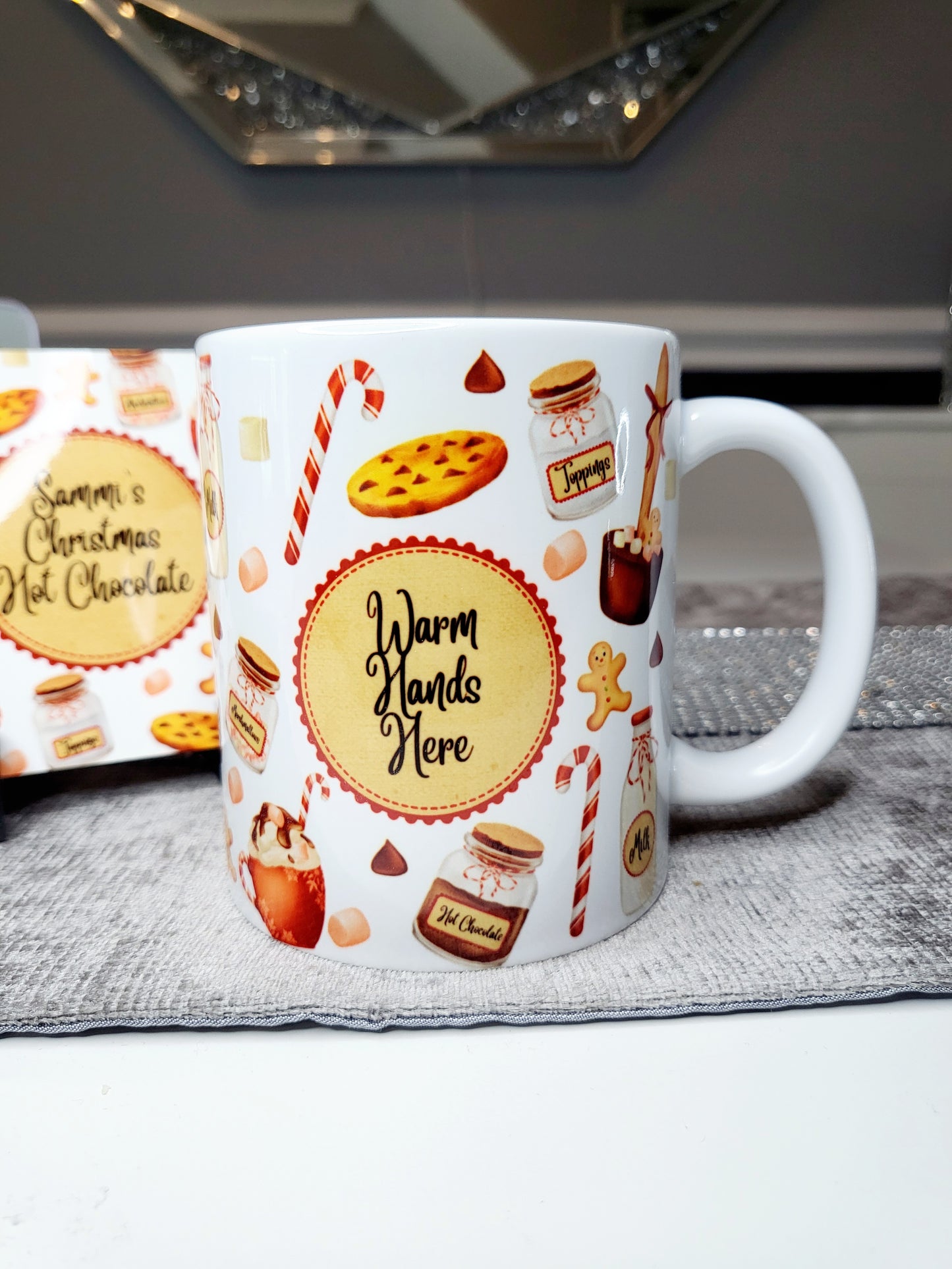 Personalised Hot Chocolate Station Mug with Coaster Option