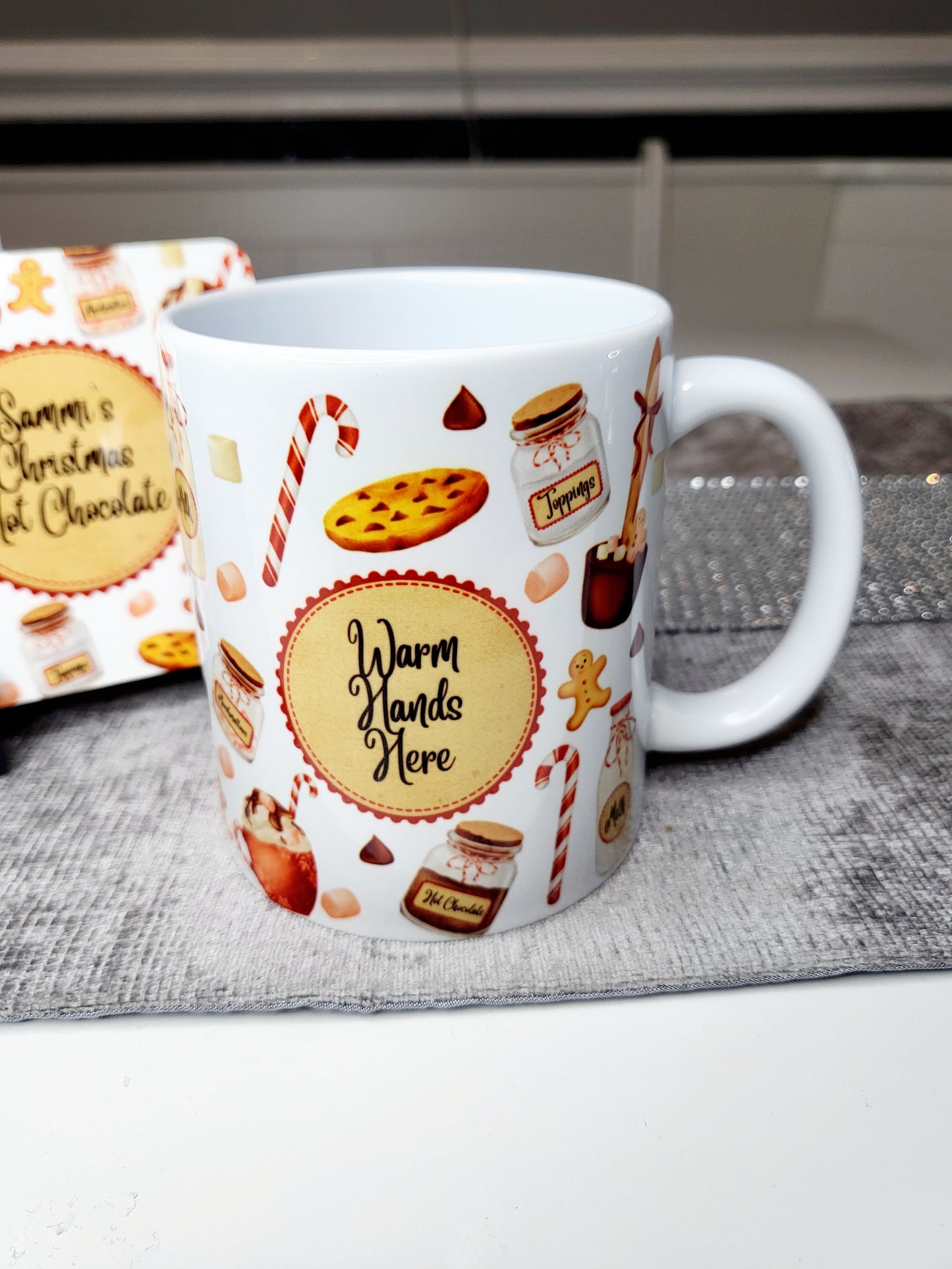 Personalised Hot Chocolate Station Mug with Coaster Option