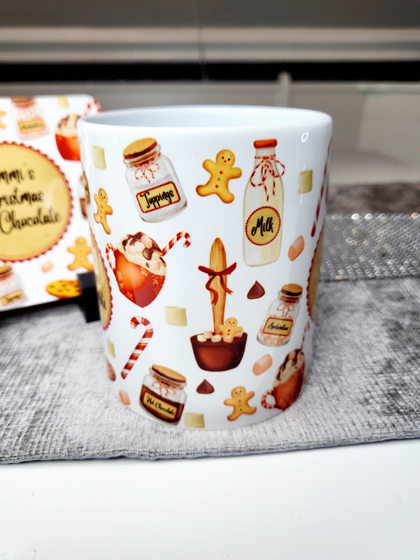 Personalised Hot Chocolate Station Mug with Coaster Option