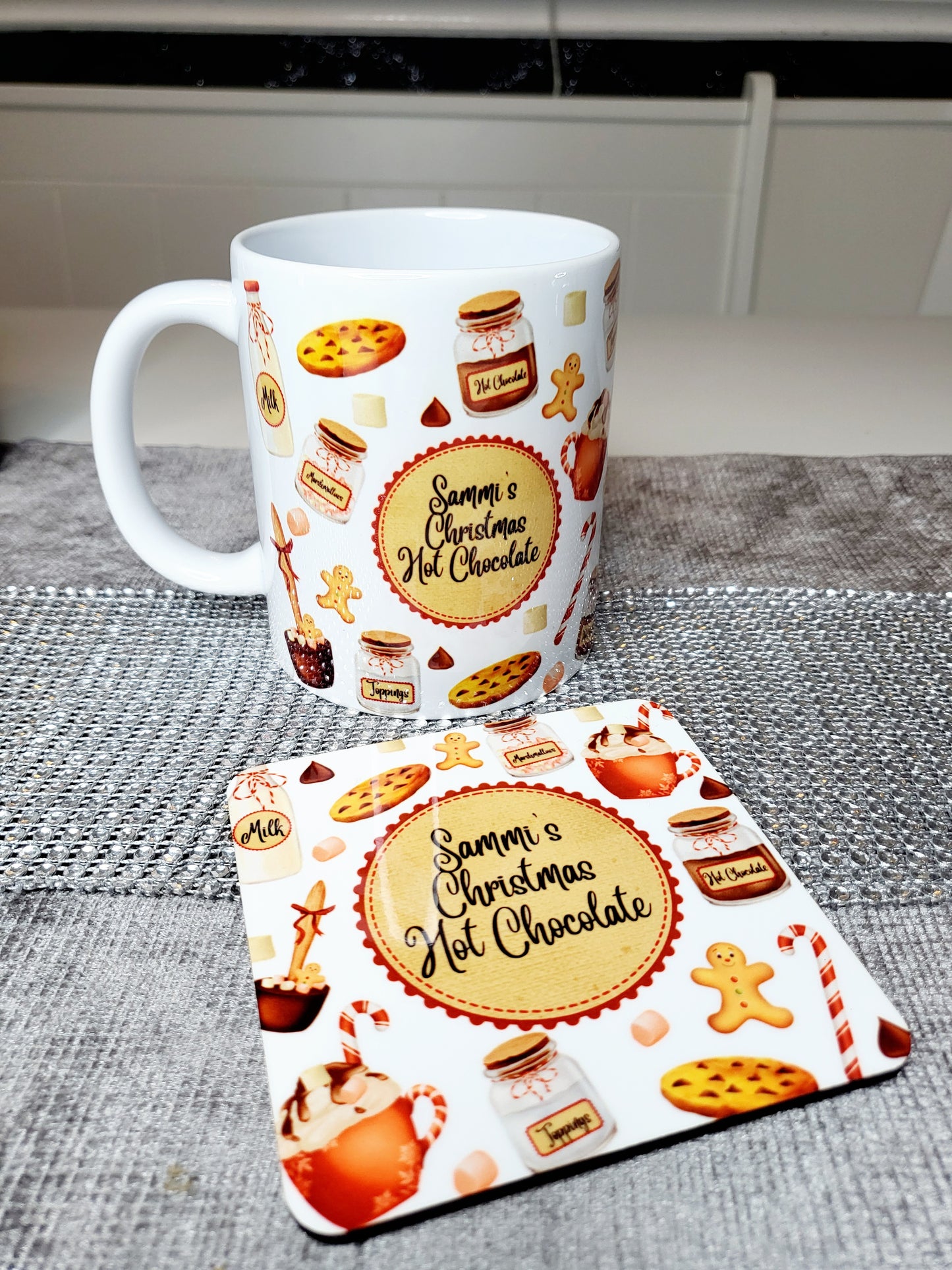 Personalised Hot Chocolate Station Mug with Coaster Option