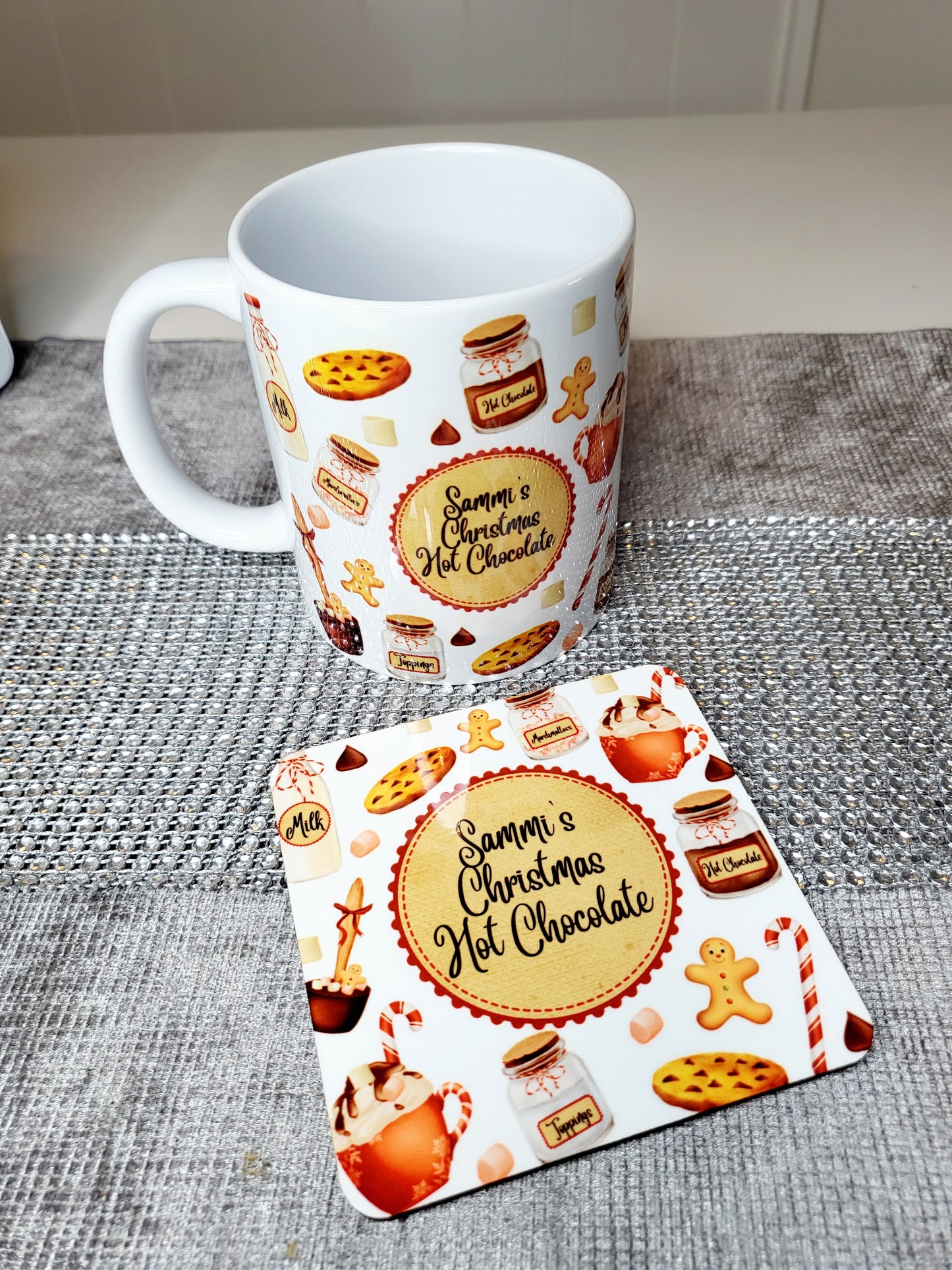 Personalised Hot Chocolate Station Mug with Coaster Option