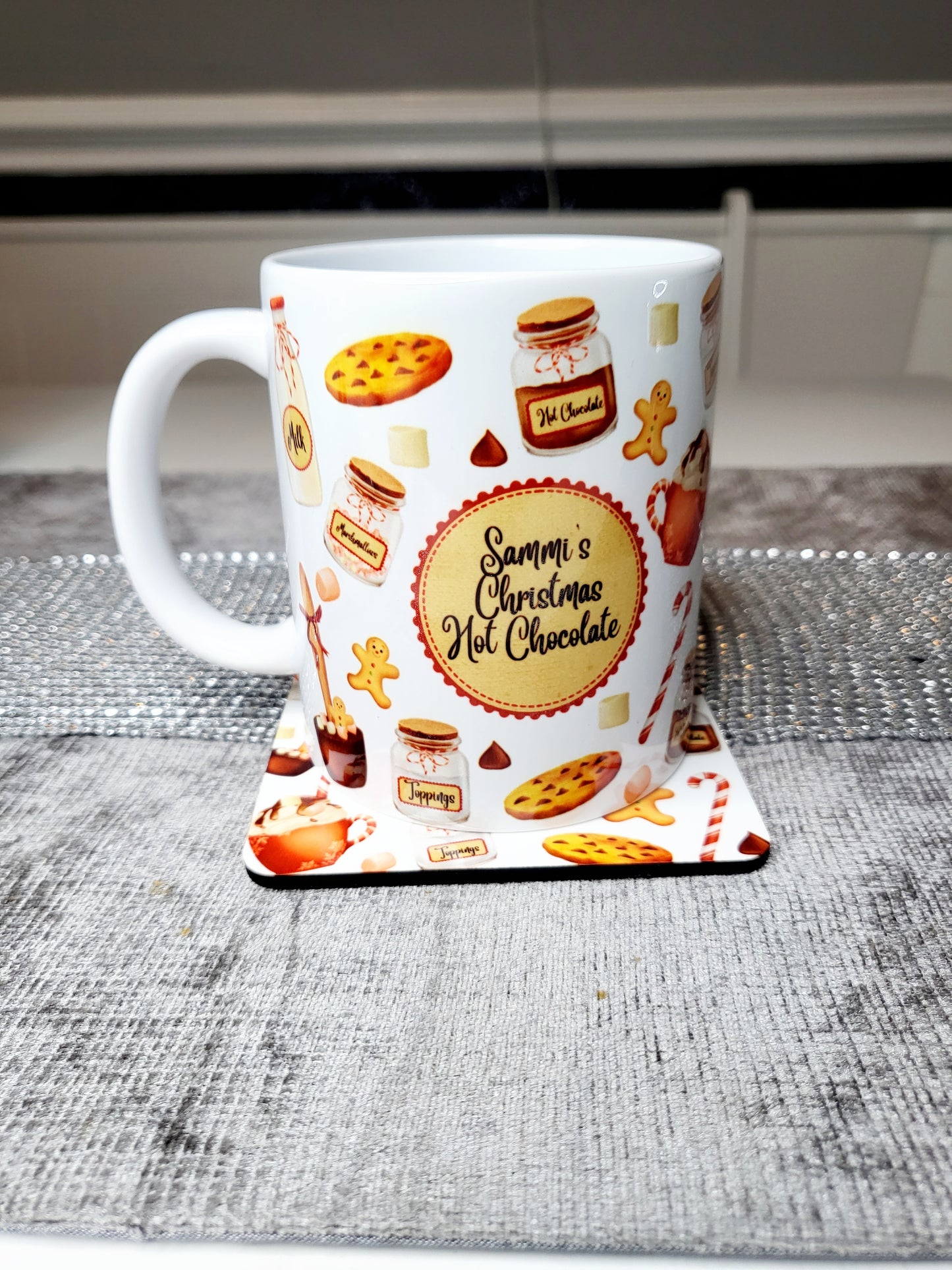 Personalised Hot Chocolate Station Mug with Coaster Option