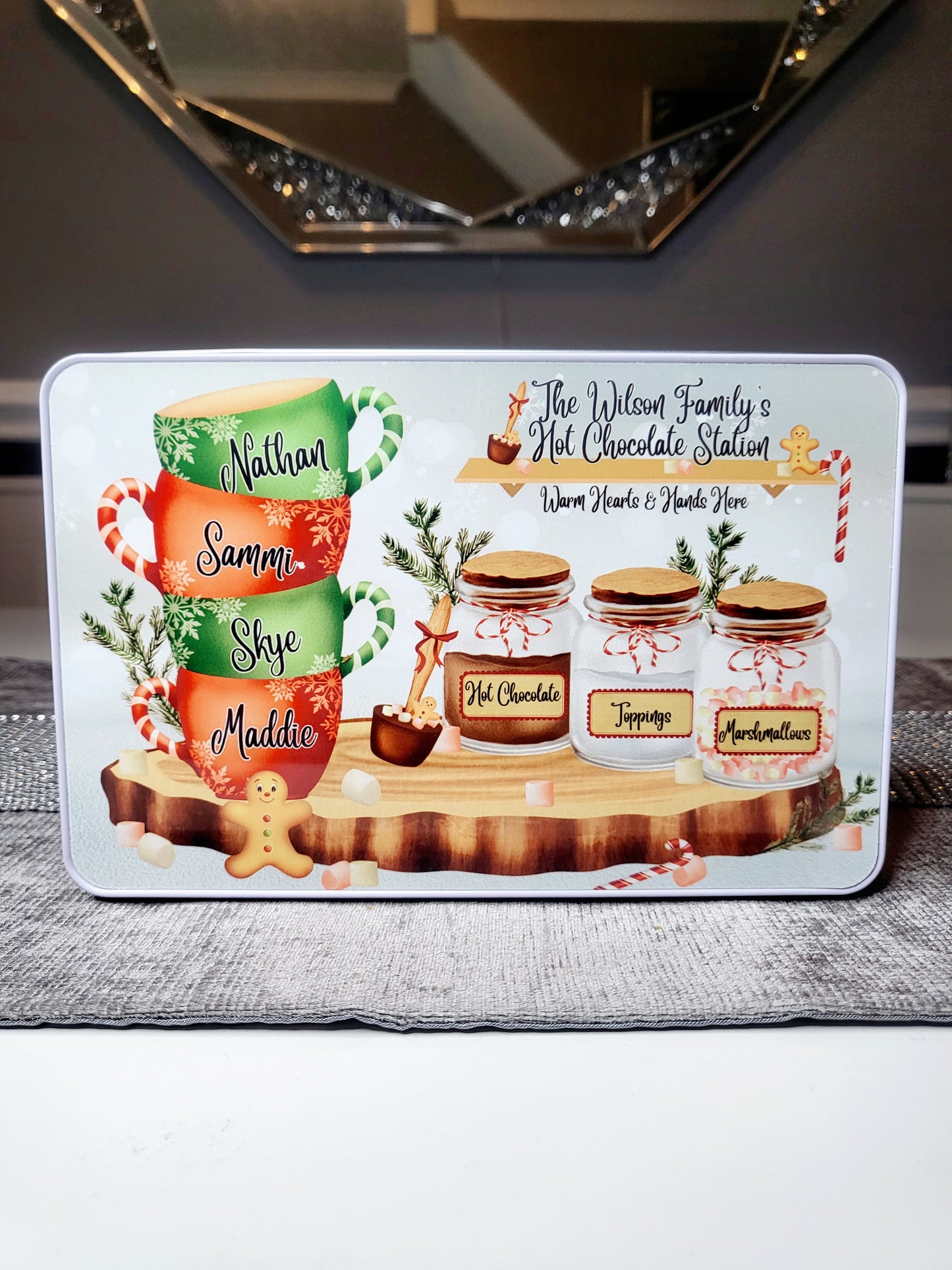 Personalised Hot Chocolate Station Tin