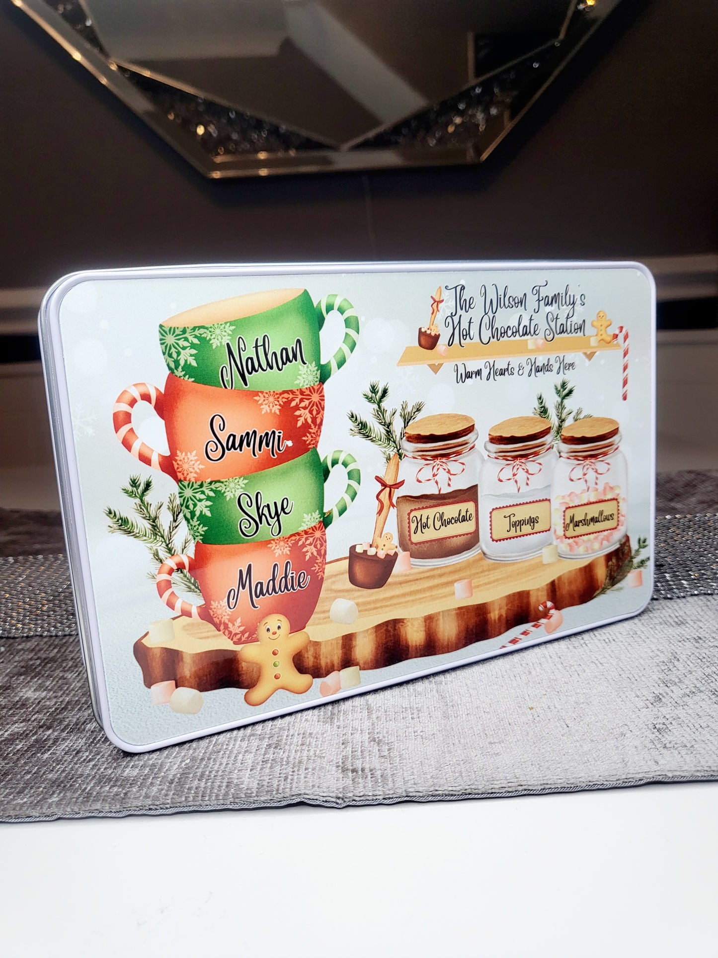 Personalised Hot Chocolate Station Tin