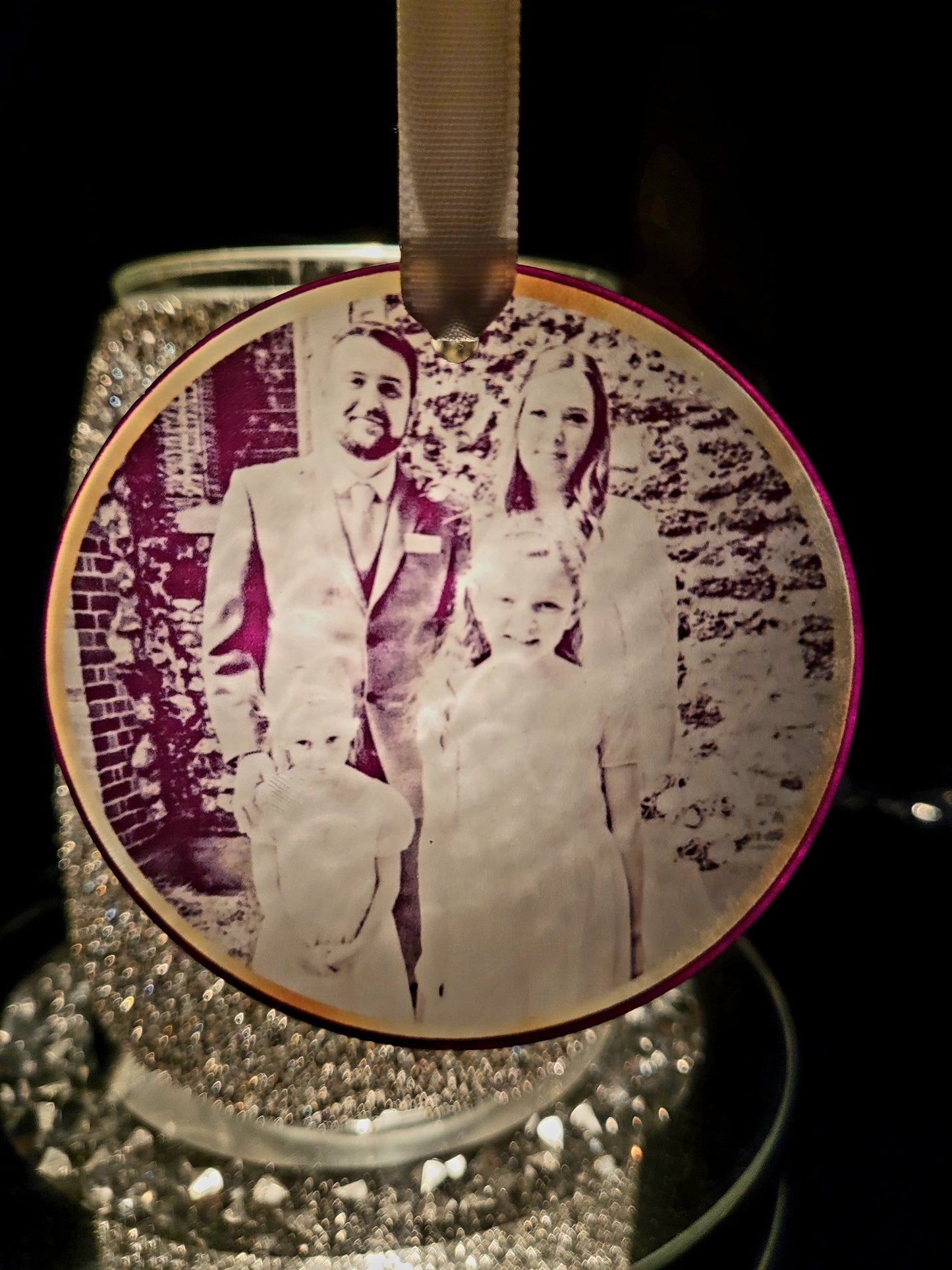 Personalised Semi-Transparent Photo Bauble - Any Photo