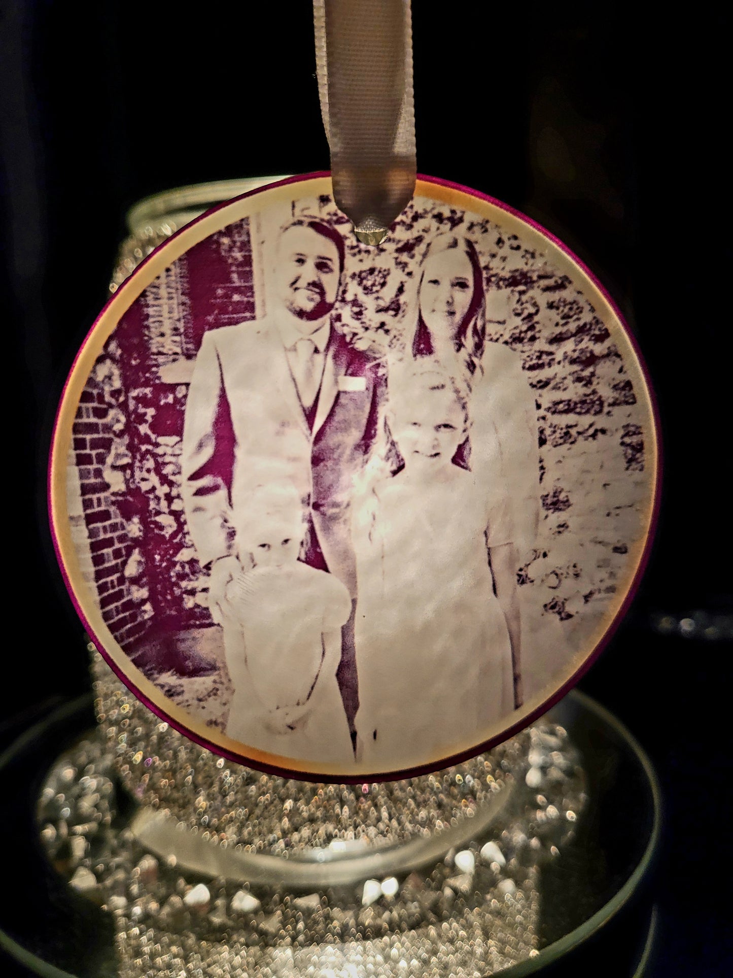 Personalised Semi-Transparent Photo Bauble - Any Photo