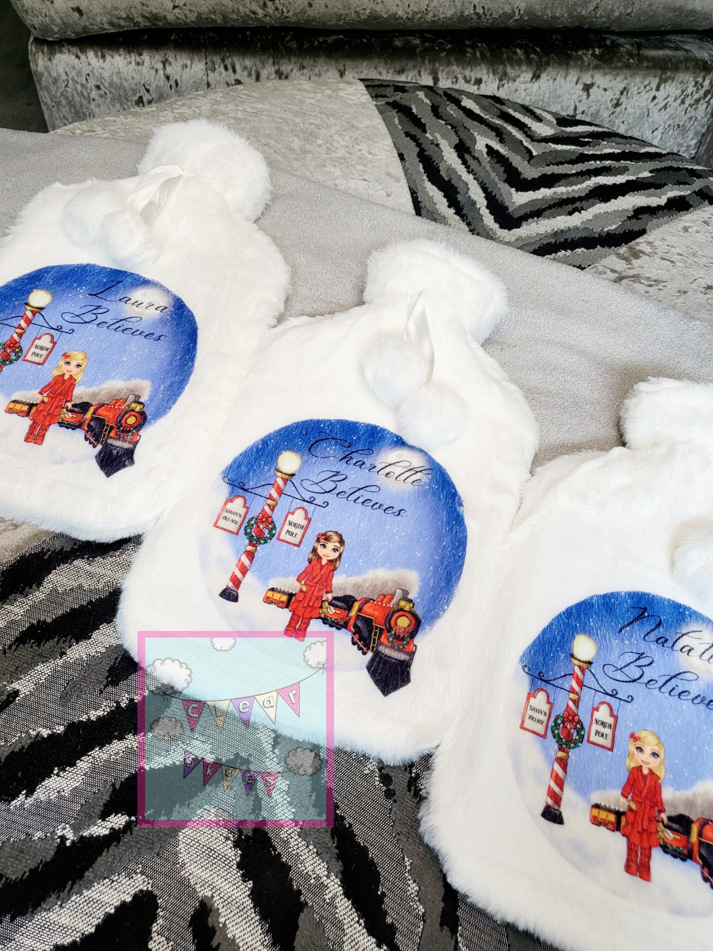 Personalised Christmas Hot Water Bottle & Cover - PRE ORDER