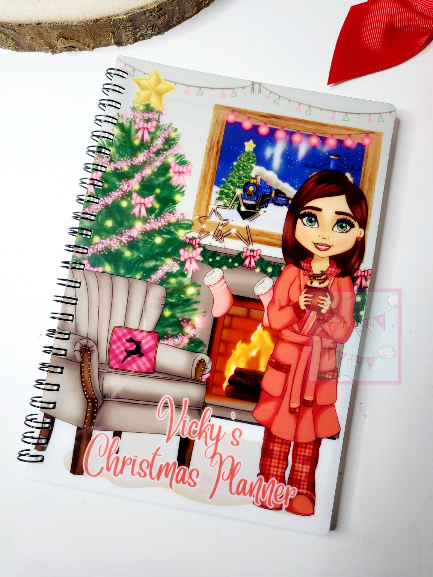 Personalised Christmas A5 Notebook