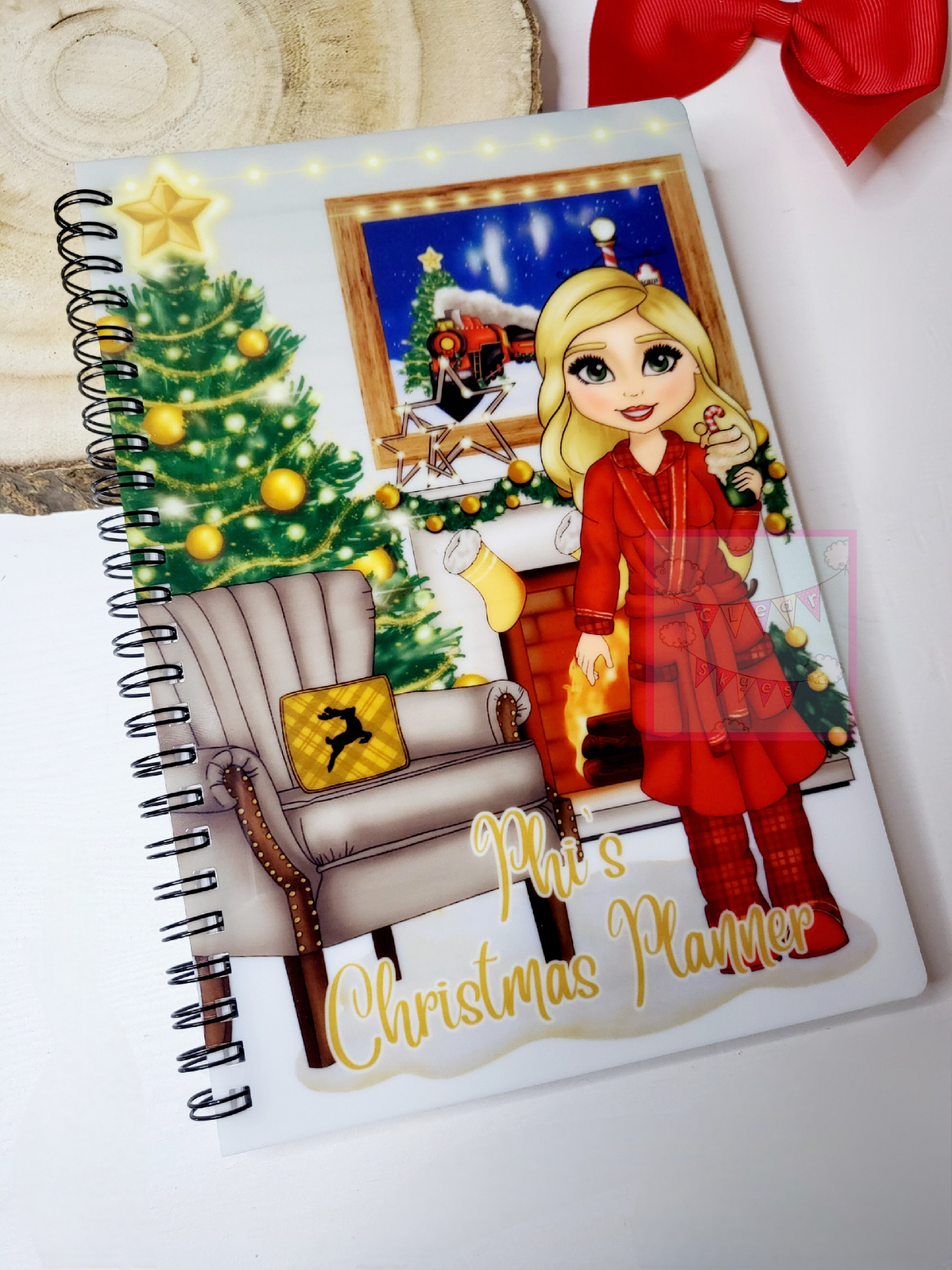 Personalised Christmas A5 Notebook