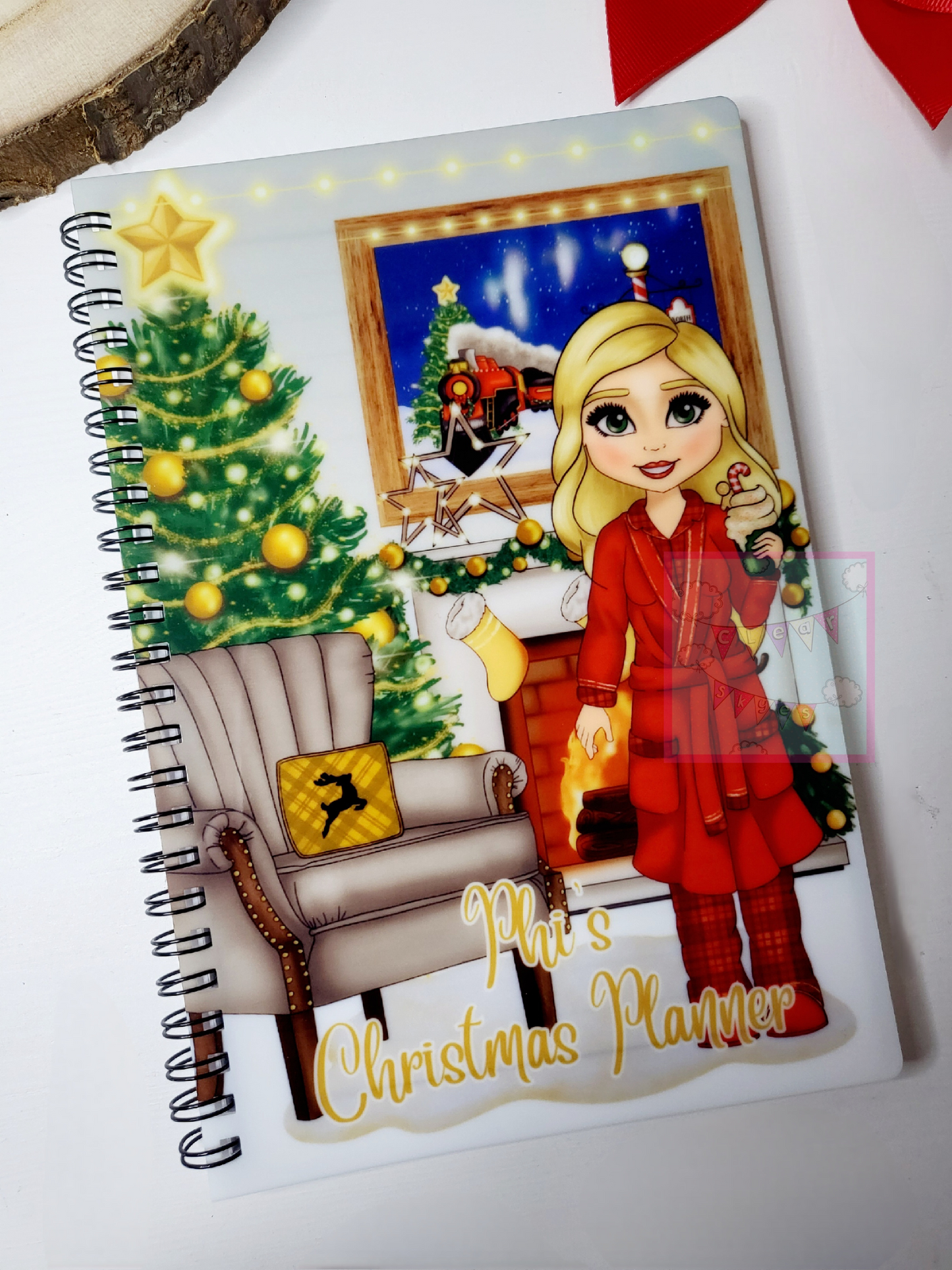 Personalised Christmas A5 Notebook