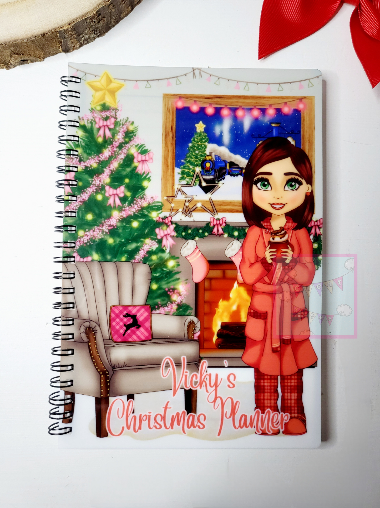 Personalised Christmas A5 Notebook