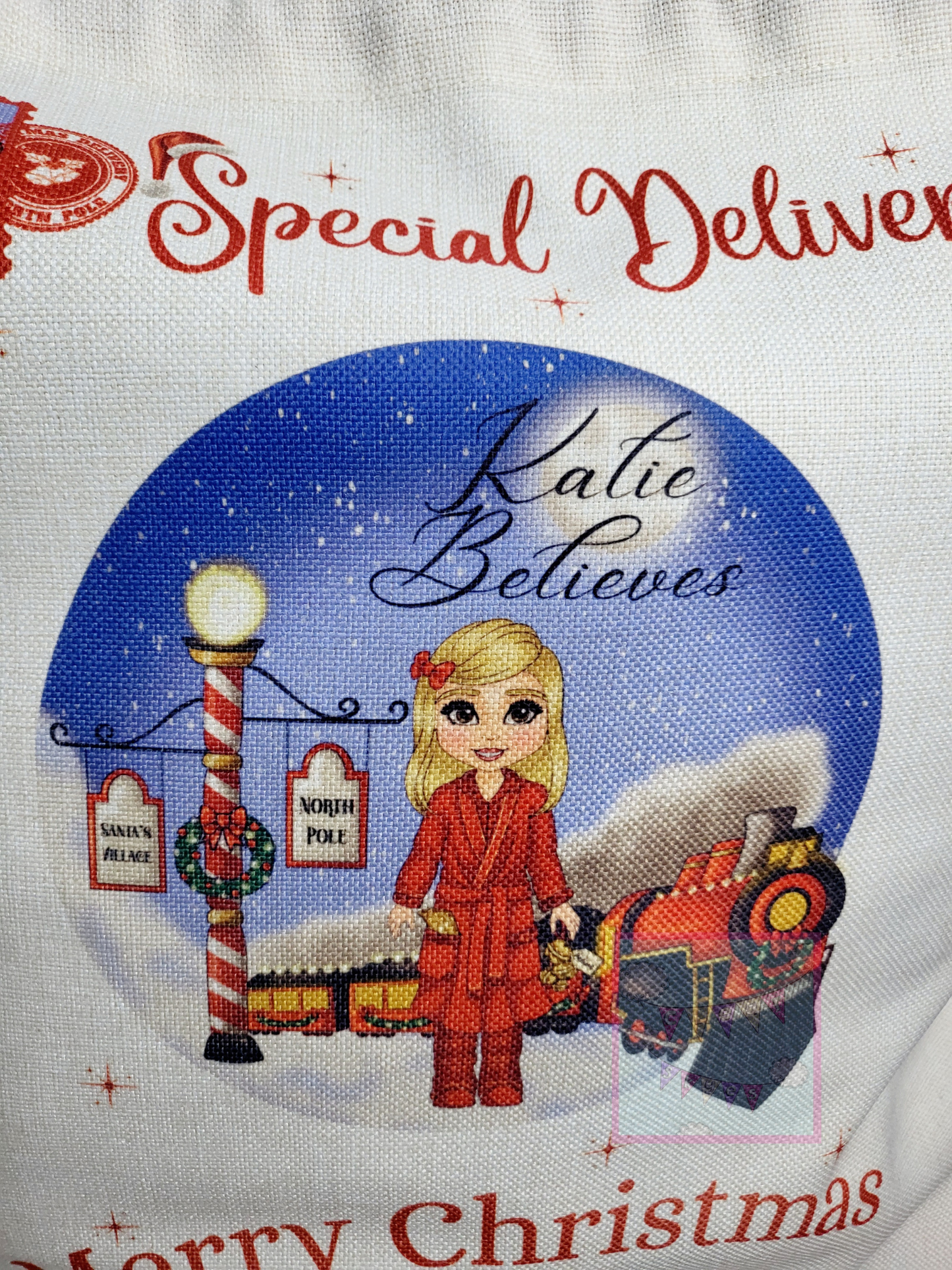 Personalised Christmas Santa Sack