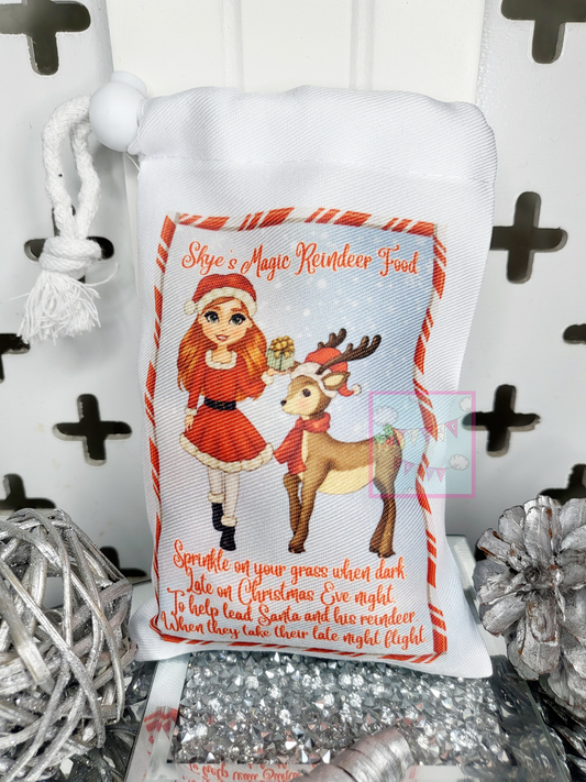 Personalised Reindeer Food Bag