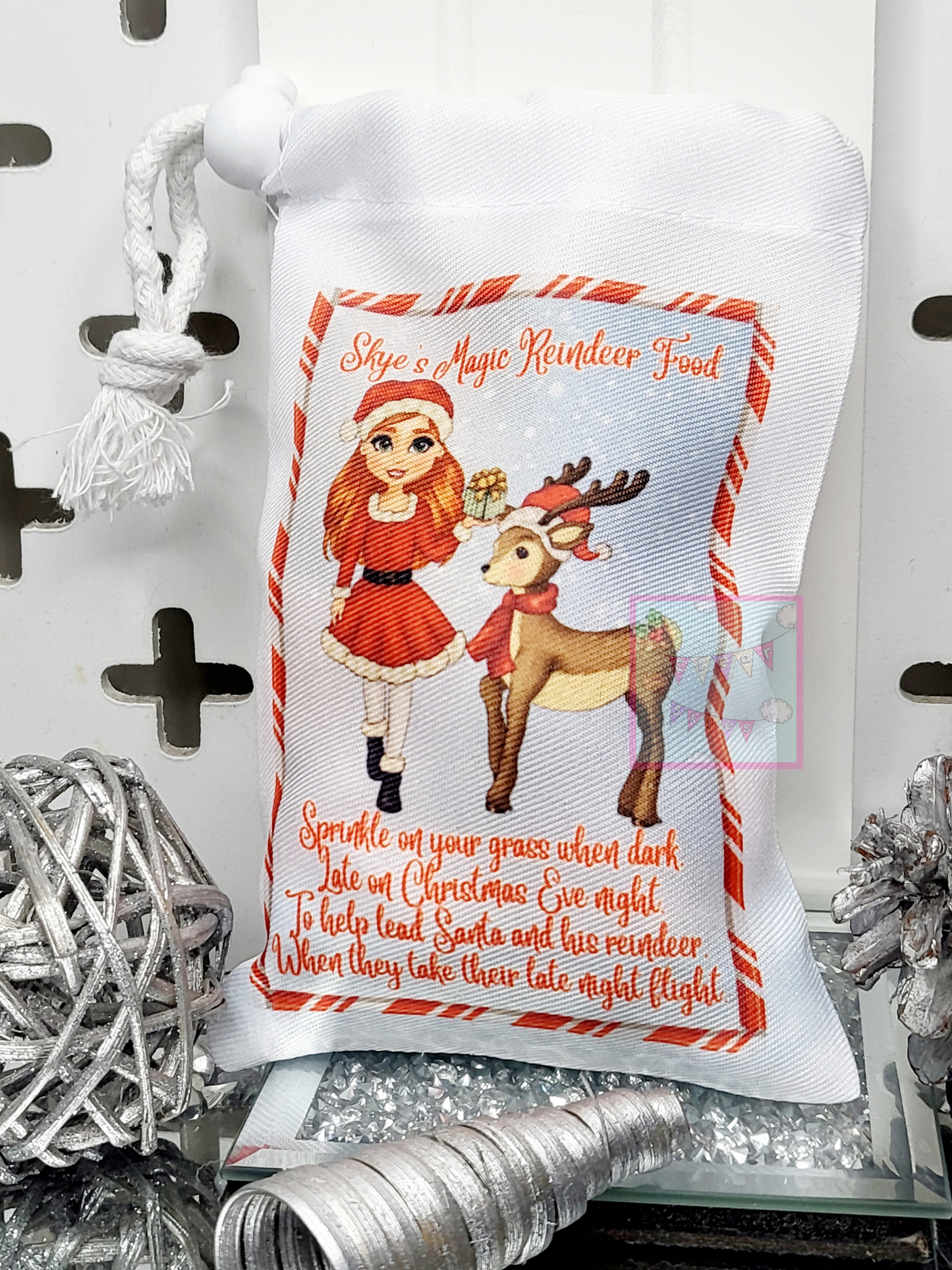 Personalised Reindeer Food Bag