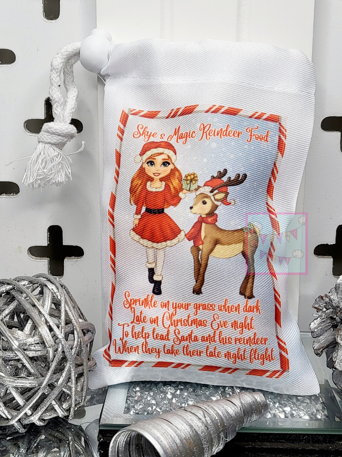 Personalised Reindeer Food Bag