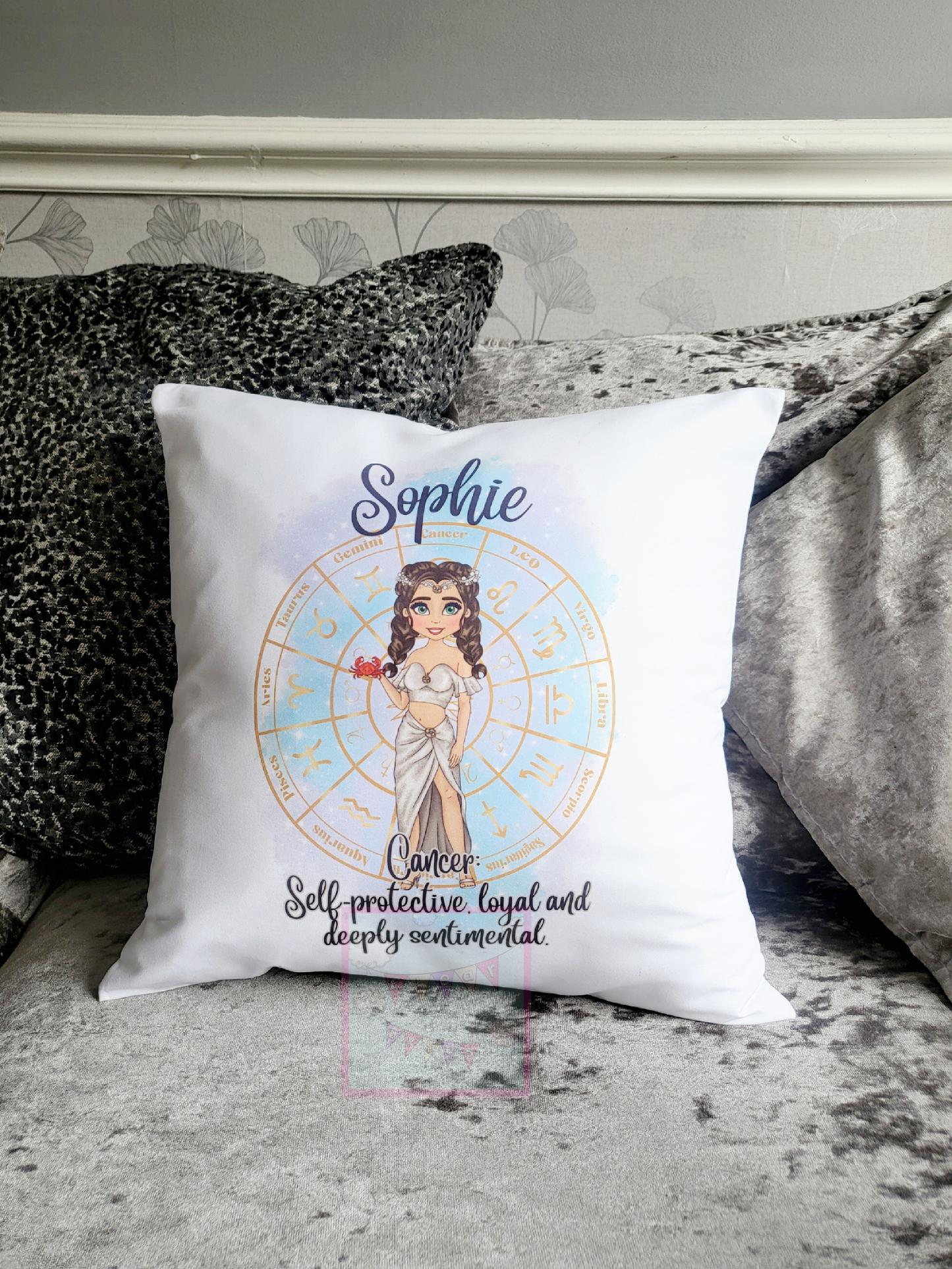 Personalised Zodiac Cushion with Inner