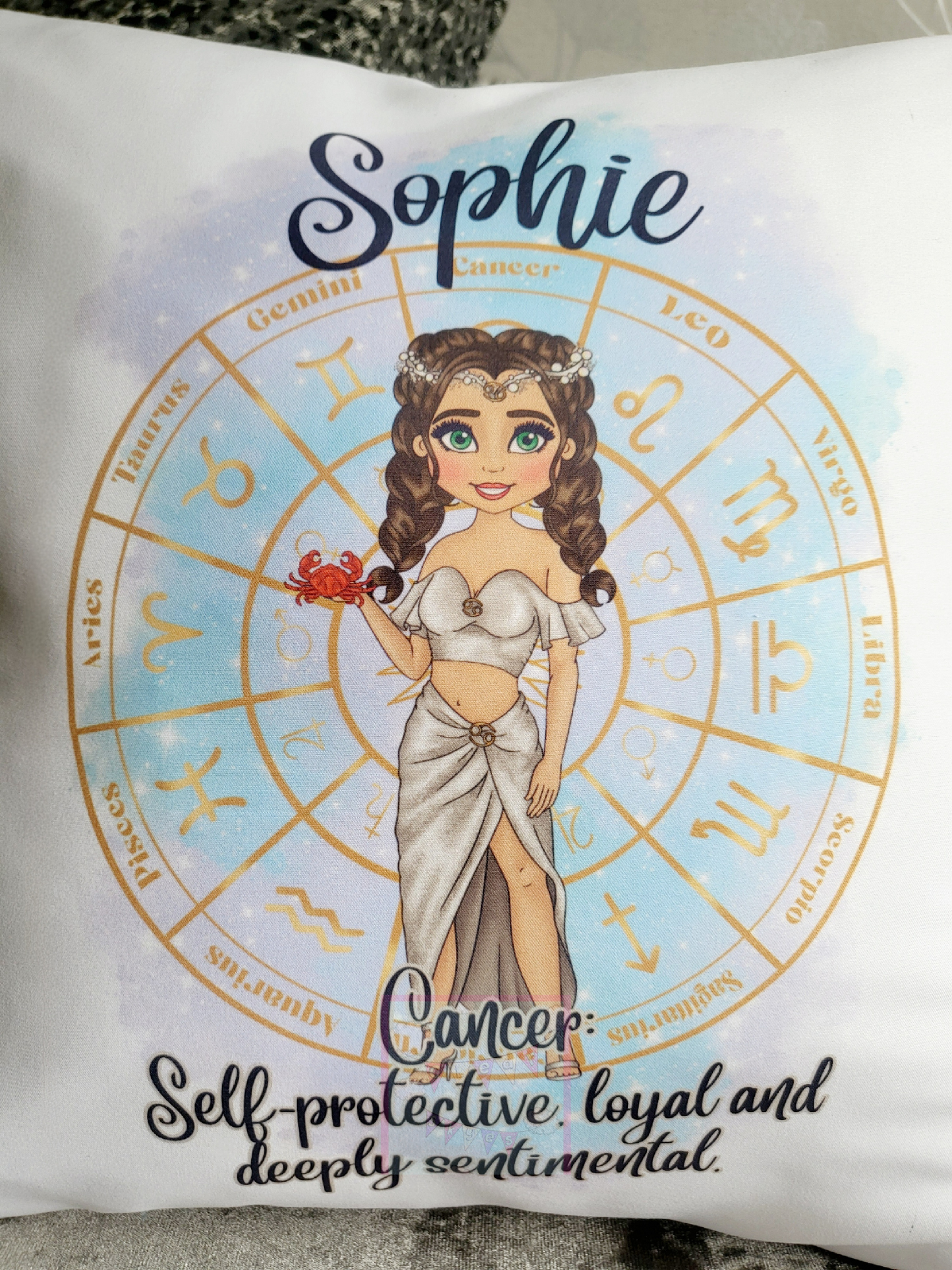 Personalised Zodiac Cushion with Inner