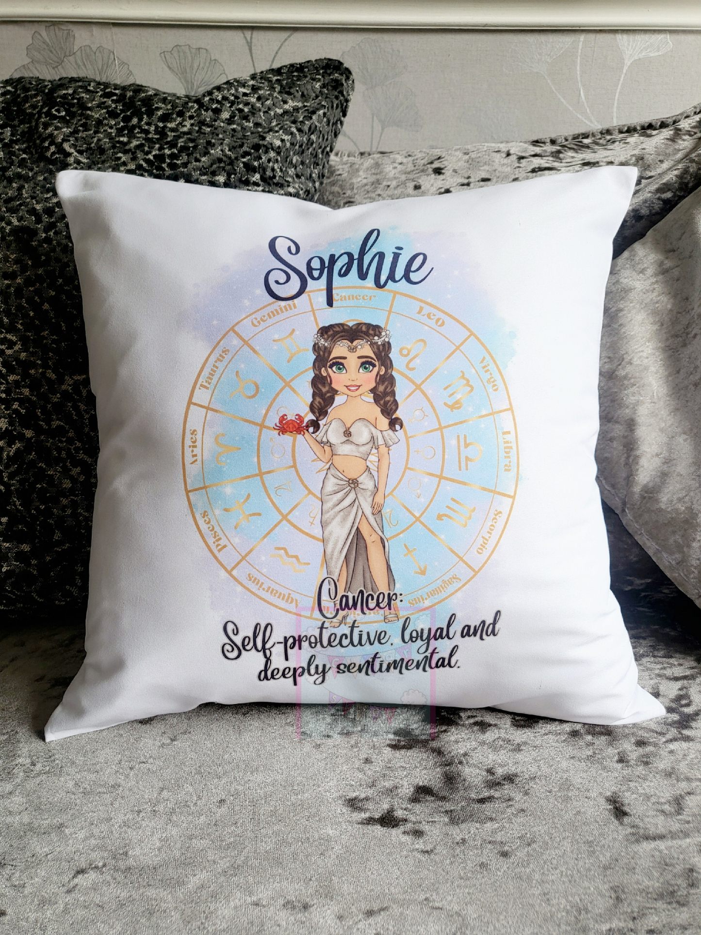 Personalised Zodiac Cushion with Inner