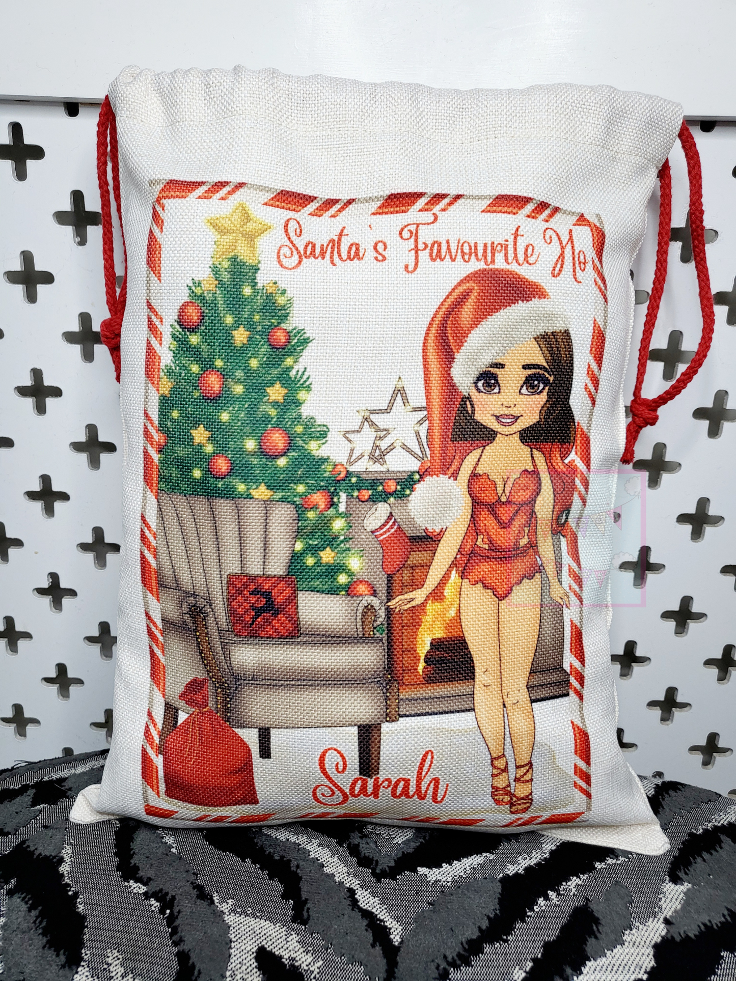 Personalised "Santa's Favourite Ho" Christmas Sack