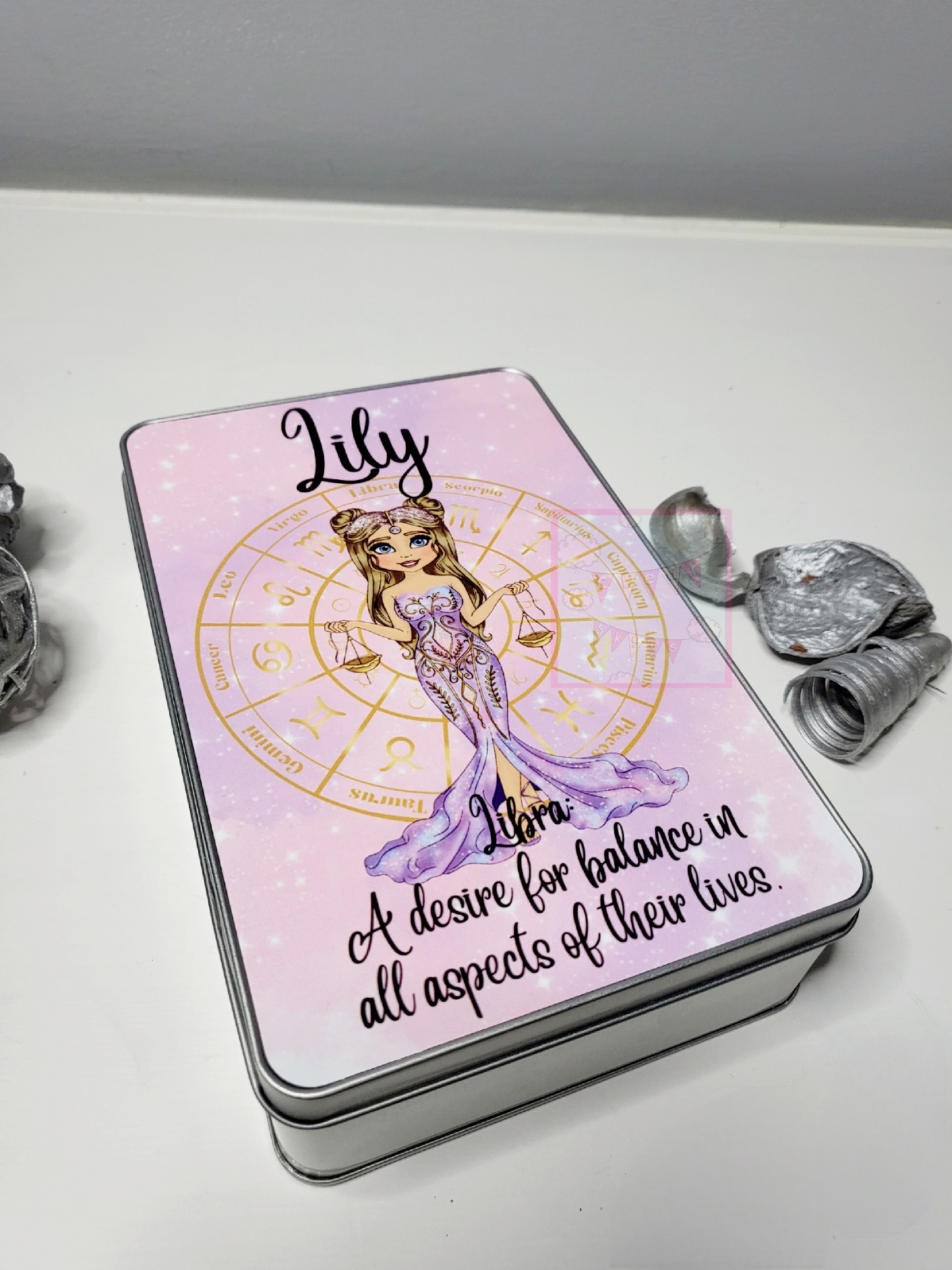 Personalised Zodiac Storage Tin