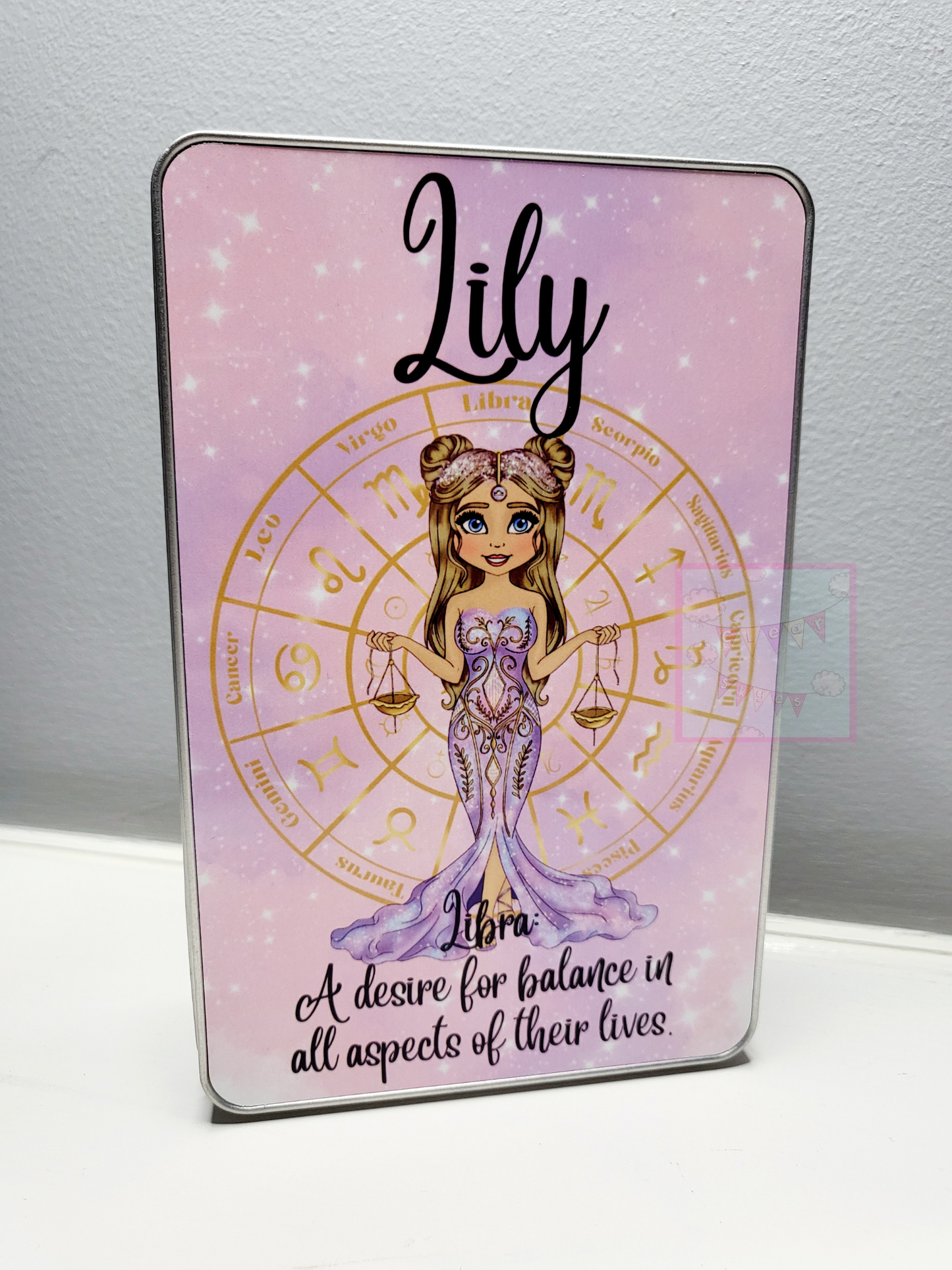 Personalised Zodiac Storage Tin