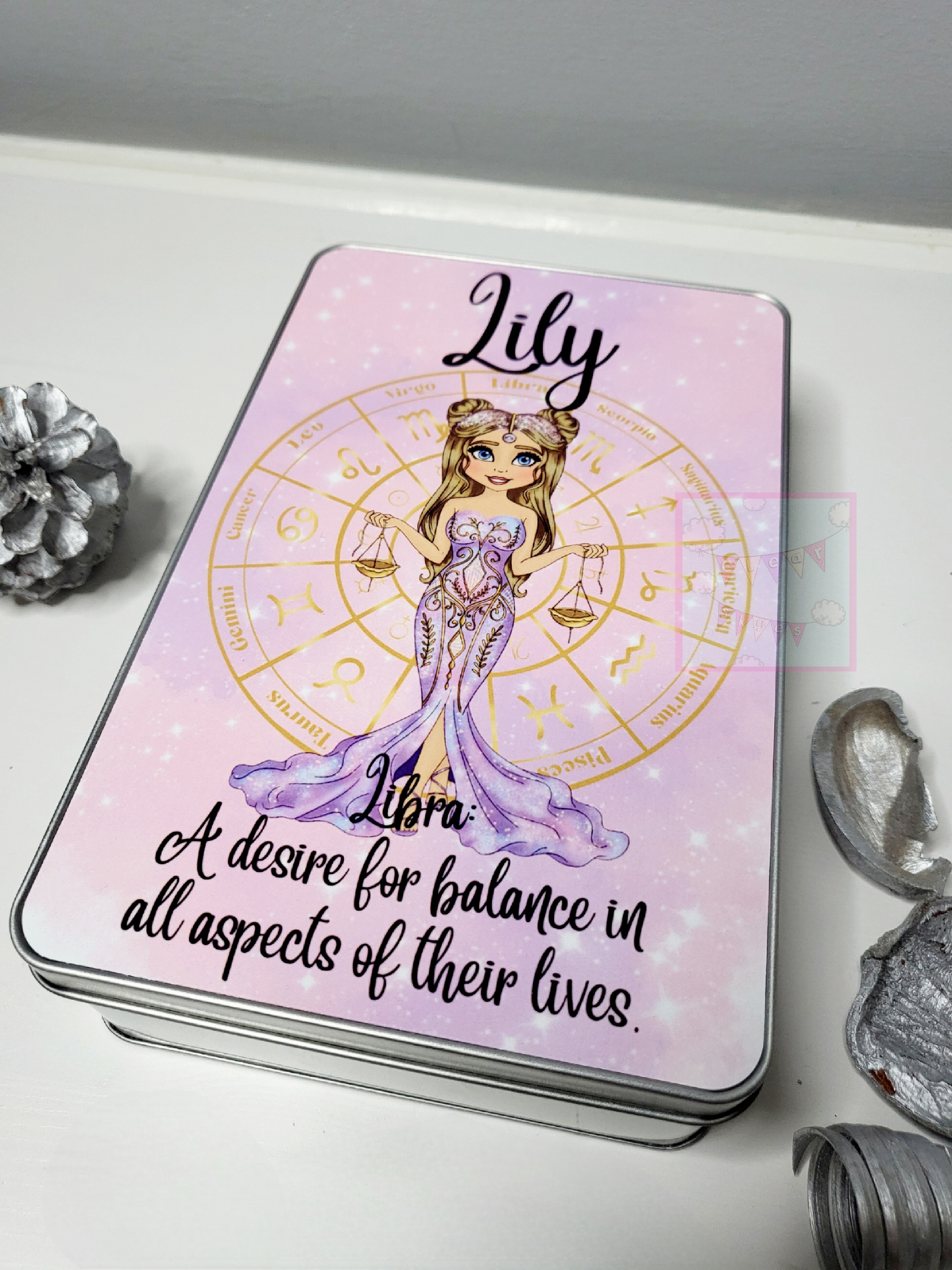 Personalised Zodiac Storage Tin