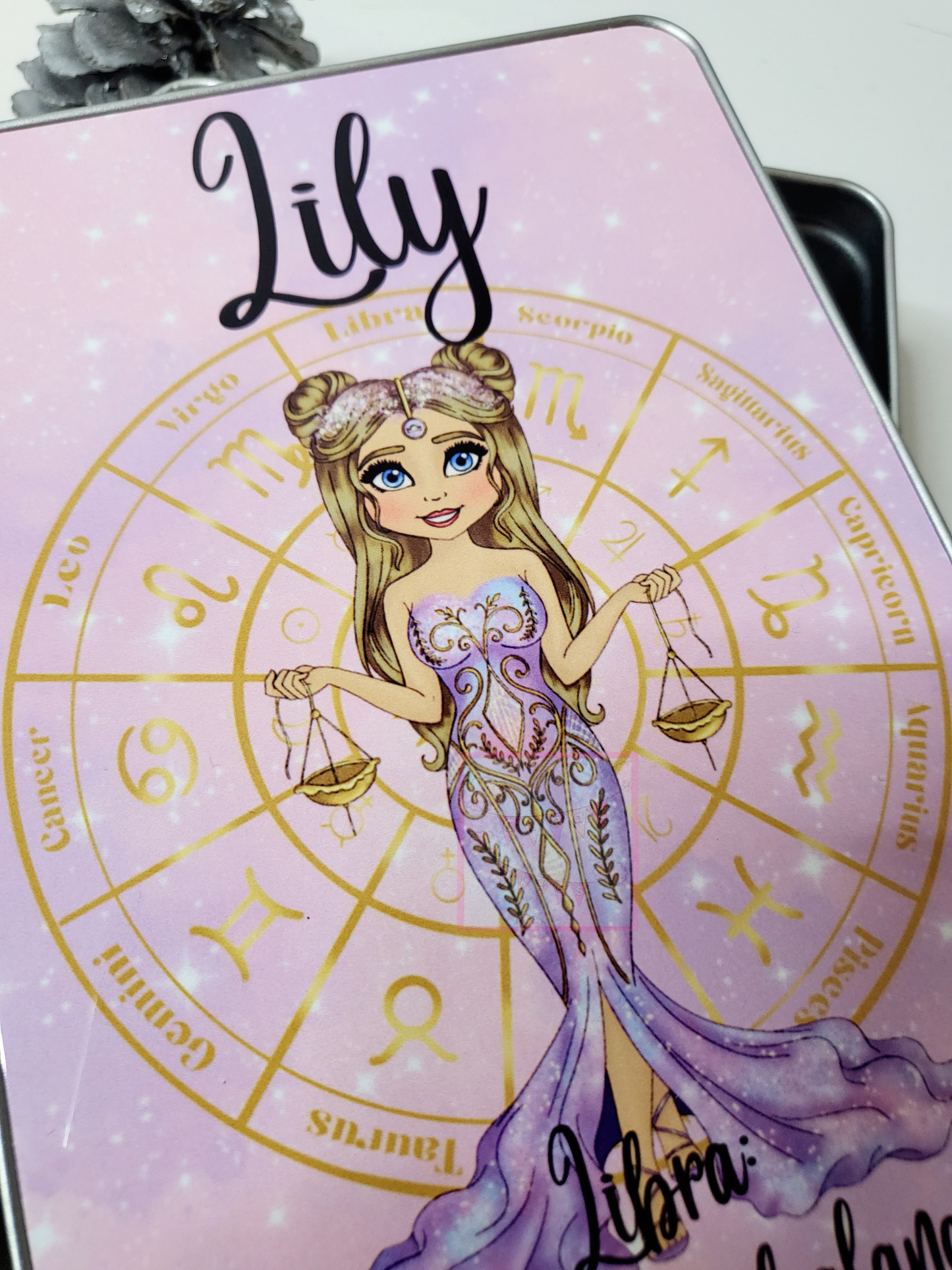 Personalised Zodiac Storage Tin