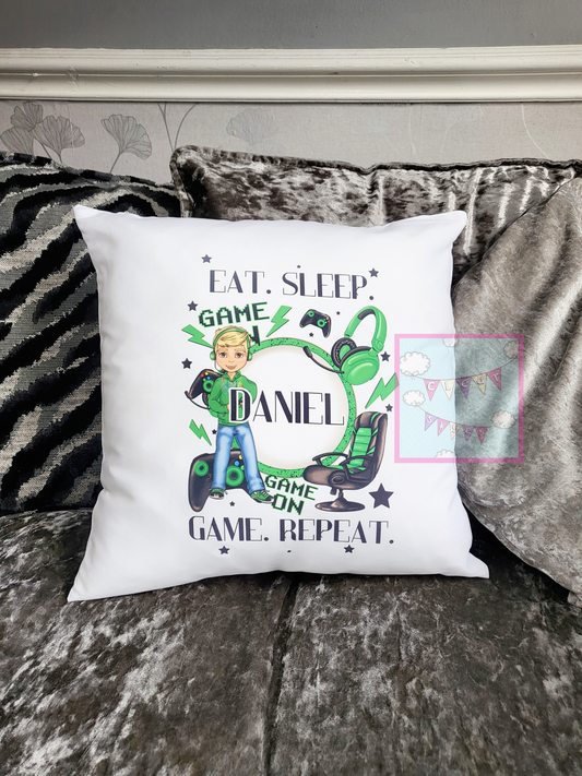 Personalised Gamer Cushion with Inner